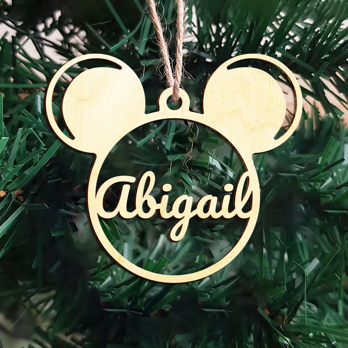 Mickey Original Personalized Wood Ornament DS-002