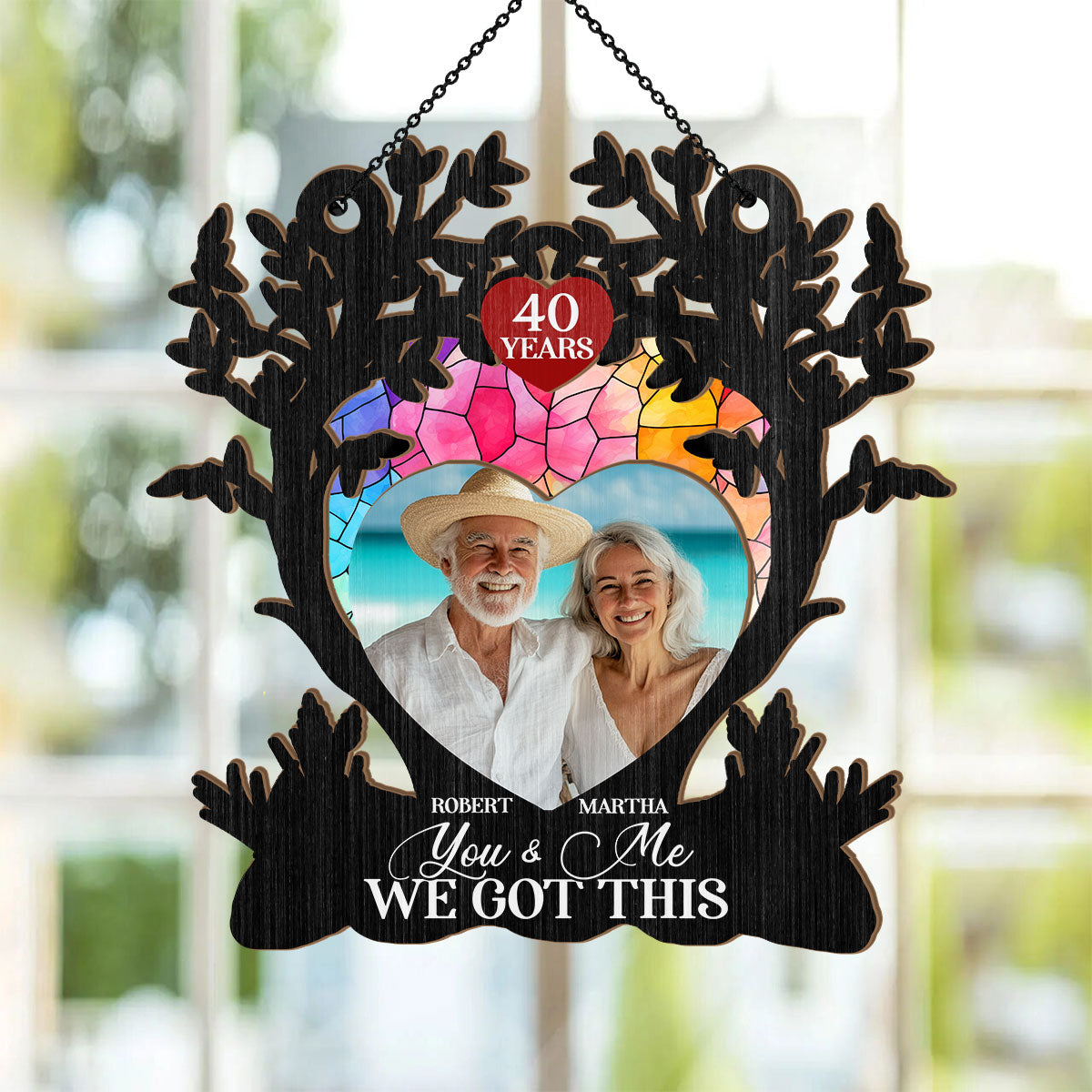 The Memories Will Last Forever - Personalized Window Hanging Suncatcher DSWHSCHLN2070TA