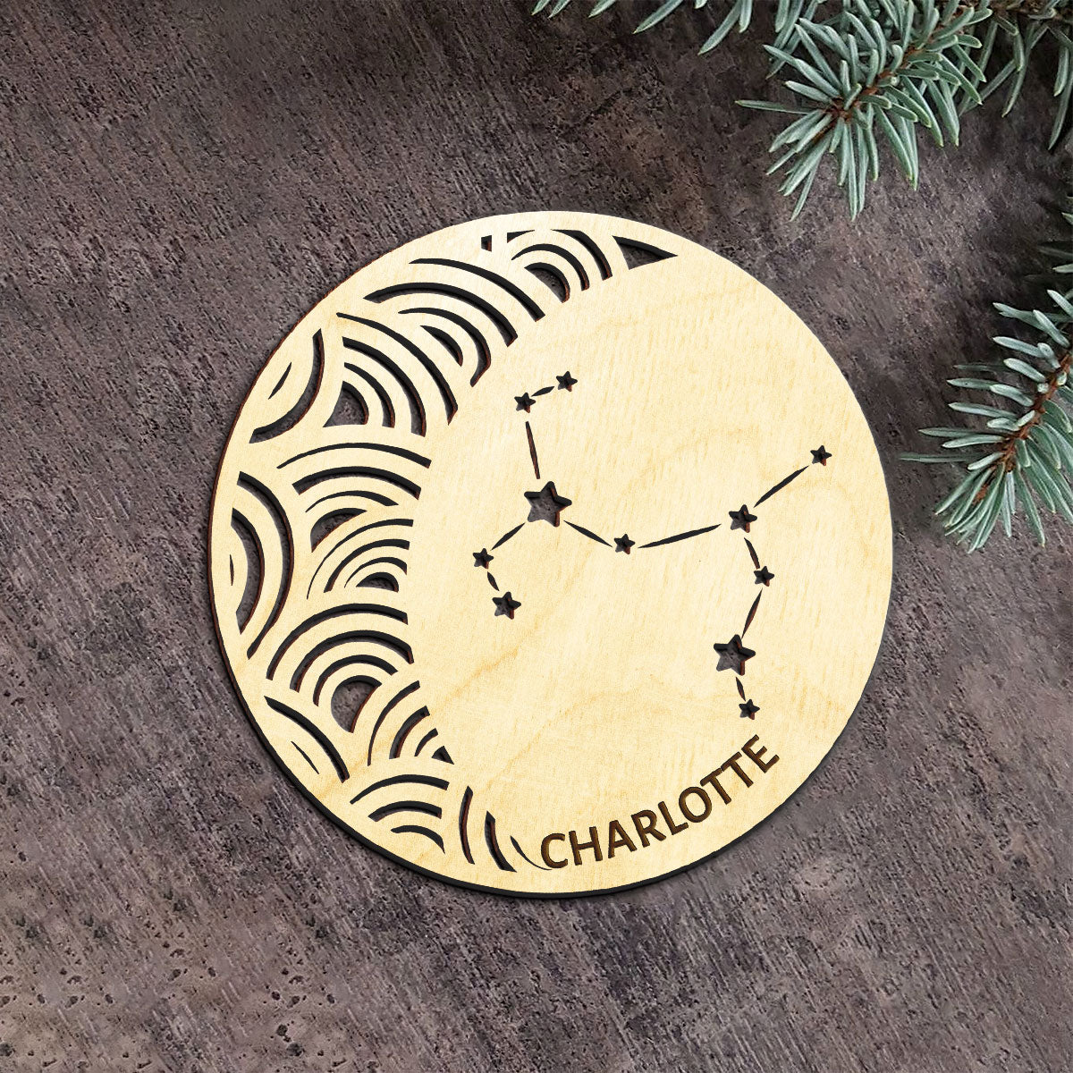 Sagittarius Constellation Personalized Wood Ornament DS-005