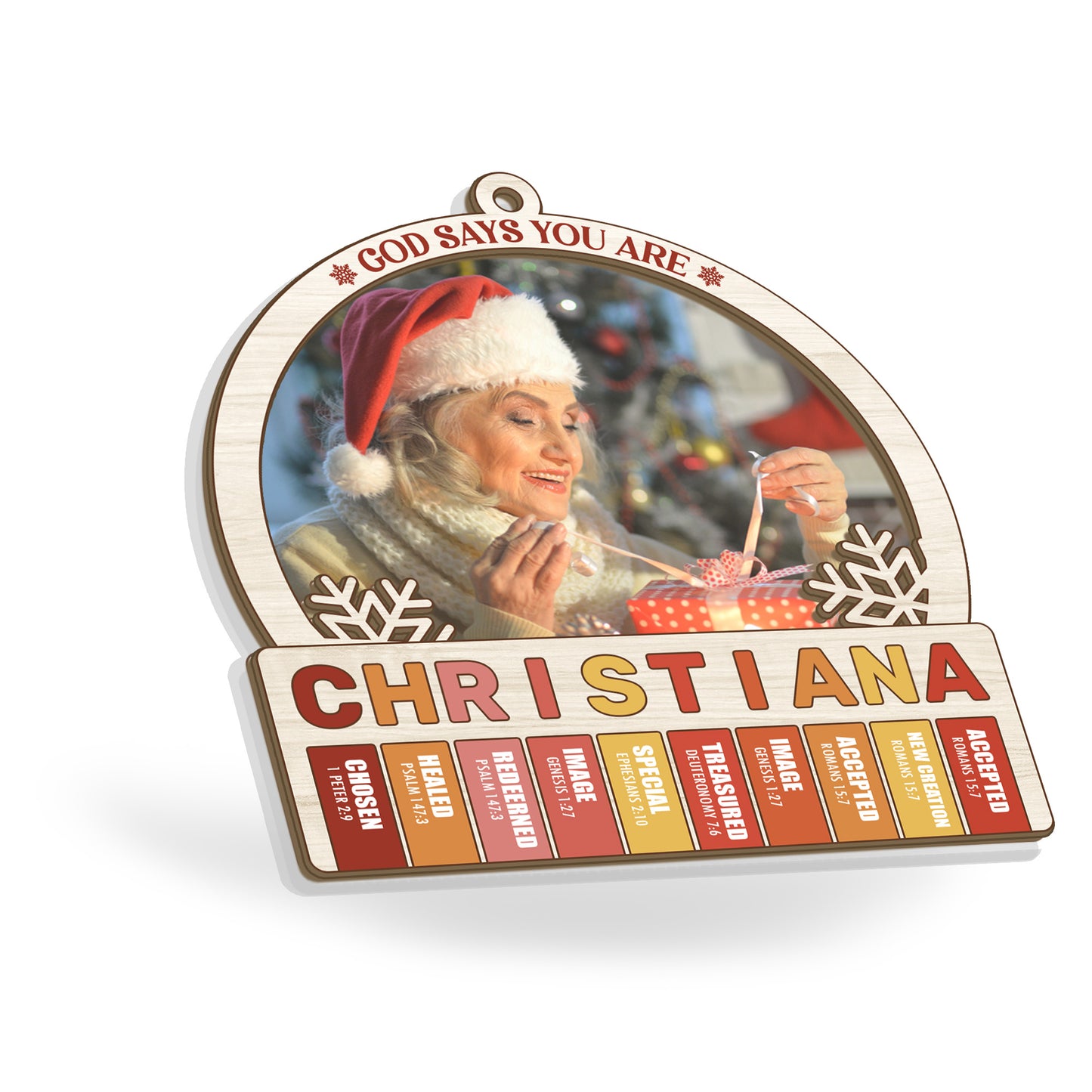 God Says You Are - Personalized Suncatcher Ornament DSSUNOPTN1100D