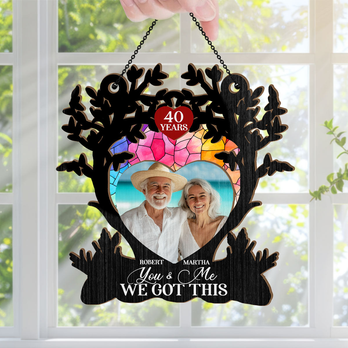 The Memories Will Last Forever - Personalized Window Hanging Suncatcher DSWHSCHLN2070TA