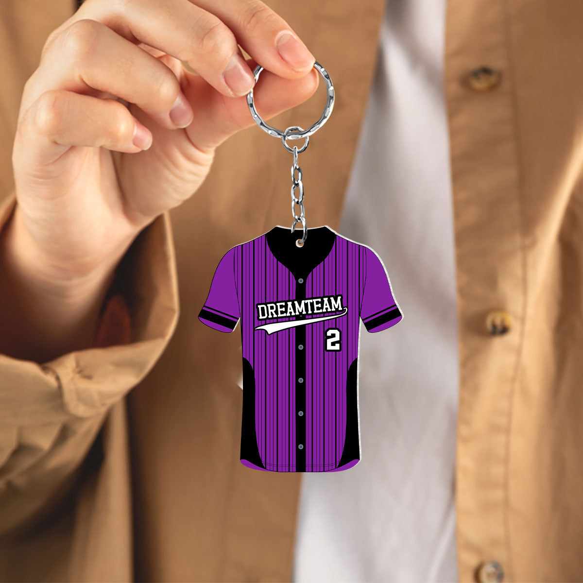 Baseball Team - Personalized Acrylic Keychain DSAKTHN813T