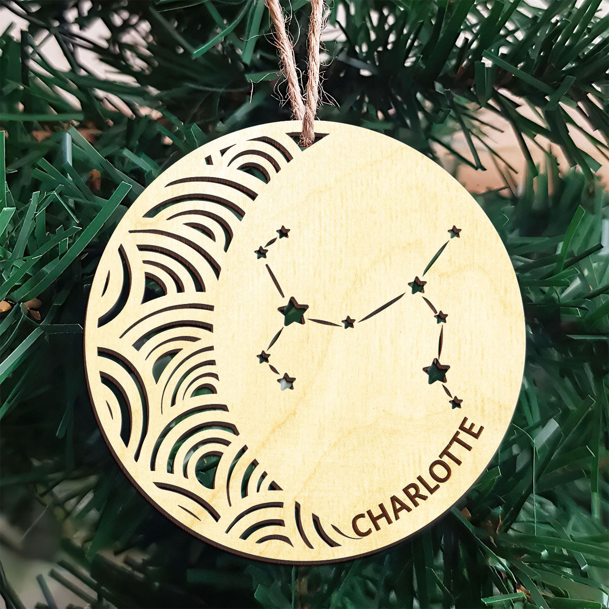Sagittarius Constellation Personalized Wood Ornament DS-005