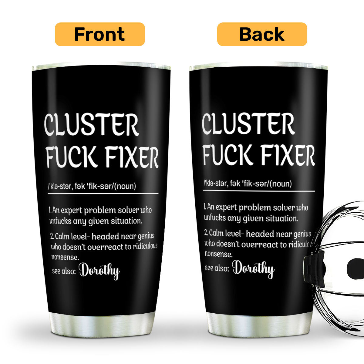 Cluster Fuck Fixer - Personalized Tumbler
