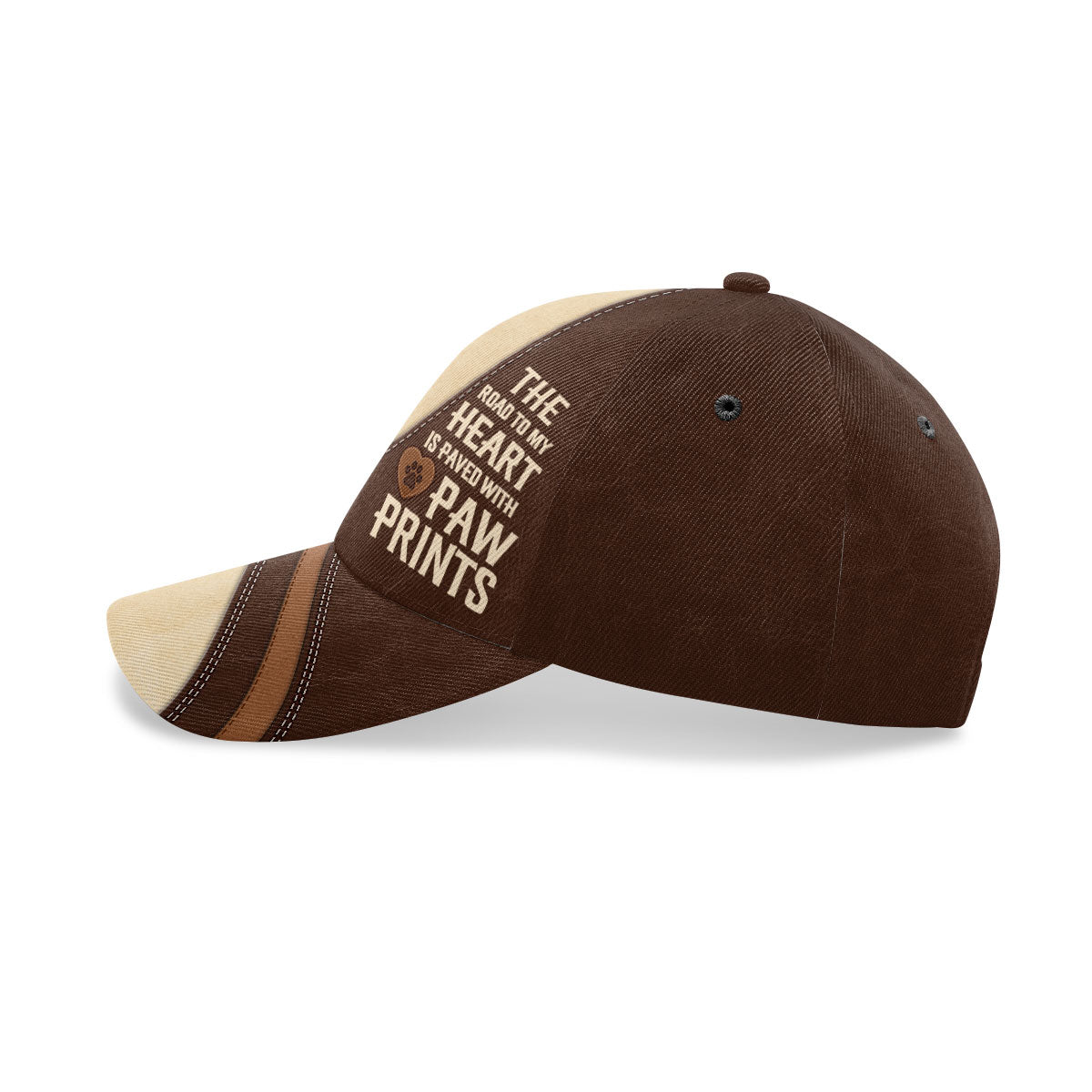 The Road To My Heart Is Paved With Paw Prints - Personalized Classic Cap DSCCLHN27
