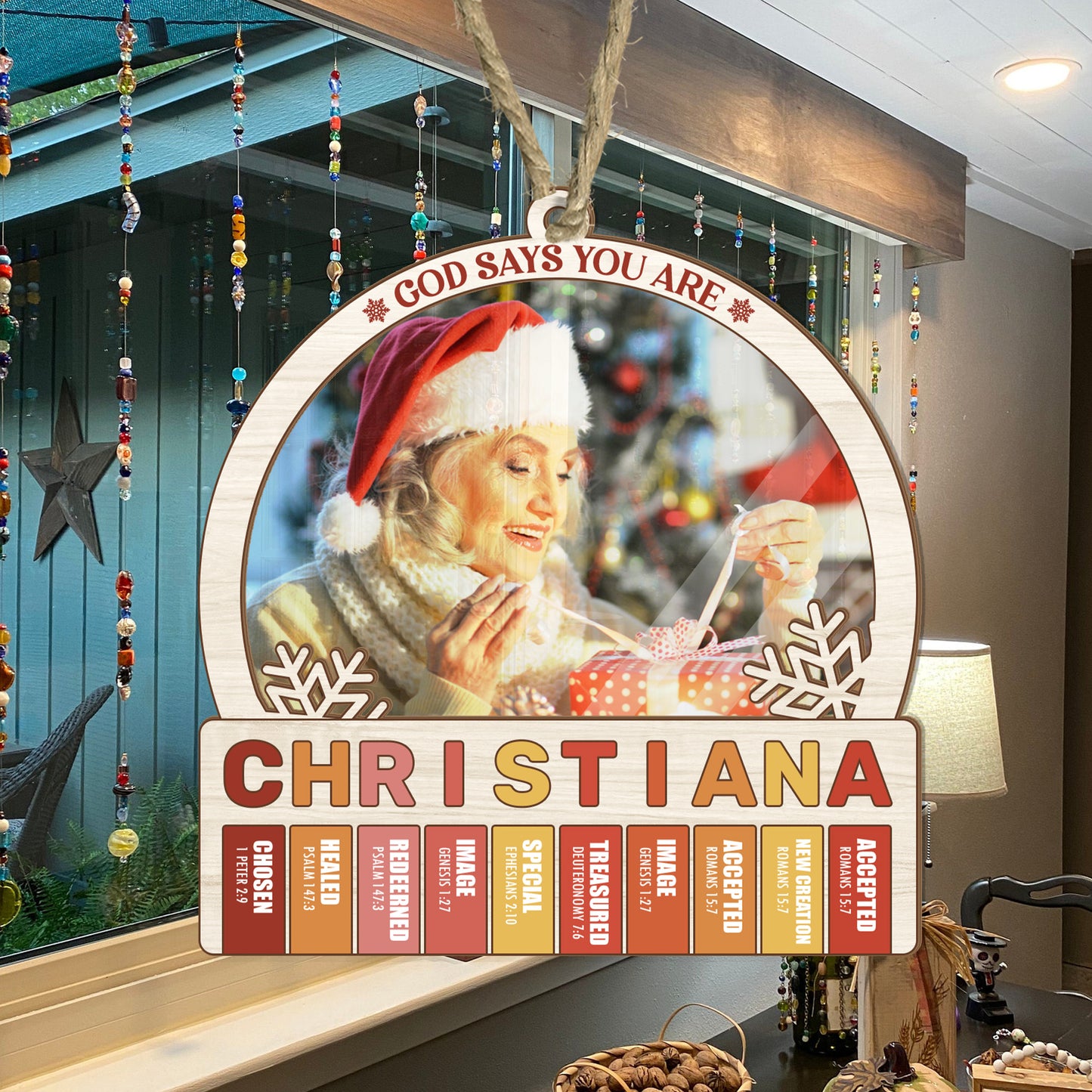God Says You Are - Personalized Suncatcher Ornament DSSUNOPTN1100D