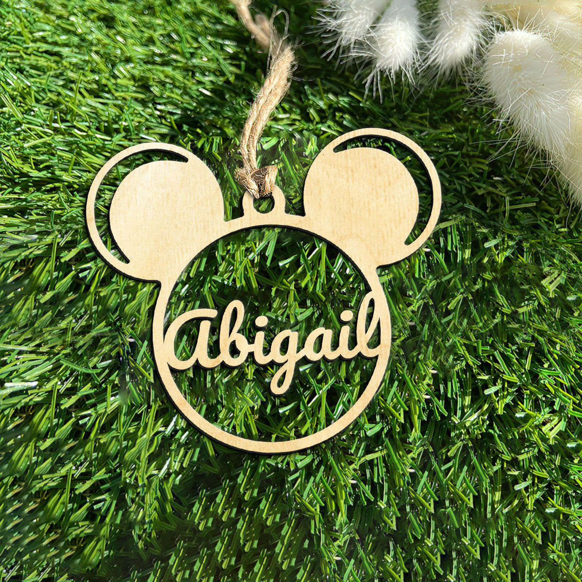 Mickey Original Personalized Wood Ornament DS-002