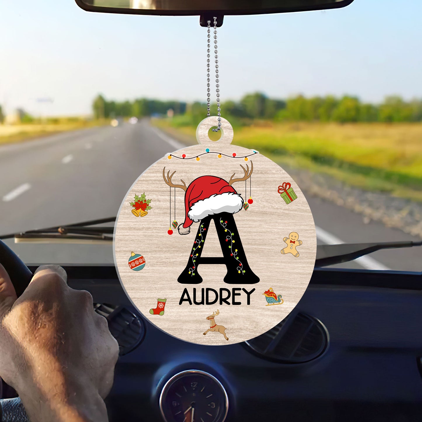 Christmas Letter Name - Personalized 1-Side Acrylic Ornament DSACOHLN2036M