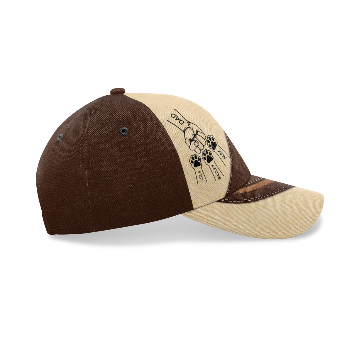The Road To My Heart Is Paved With Paw Prints - Personalized Classic Cap DSCCLHN27