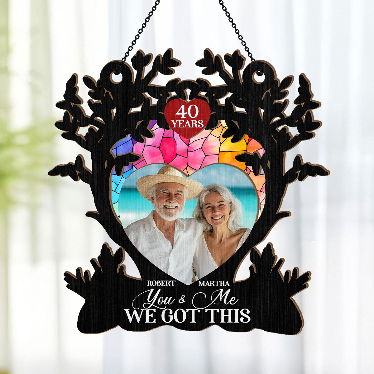 The Memories Will Last Forever - Personalized Window Hanging Suncatcher DSWHSCHLN2070TA