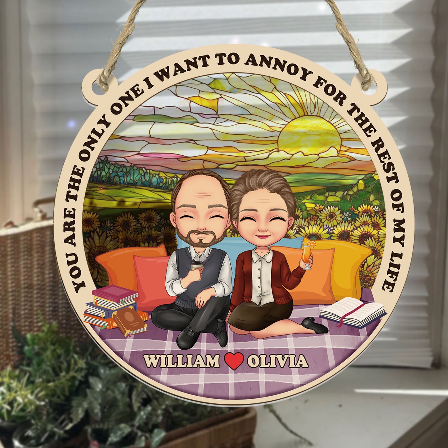 You Are The Only One - Personalized Suncatcher Ornament DSSUNOHLT1521M