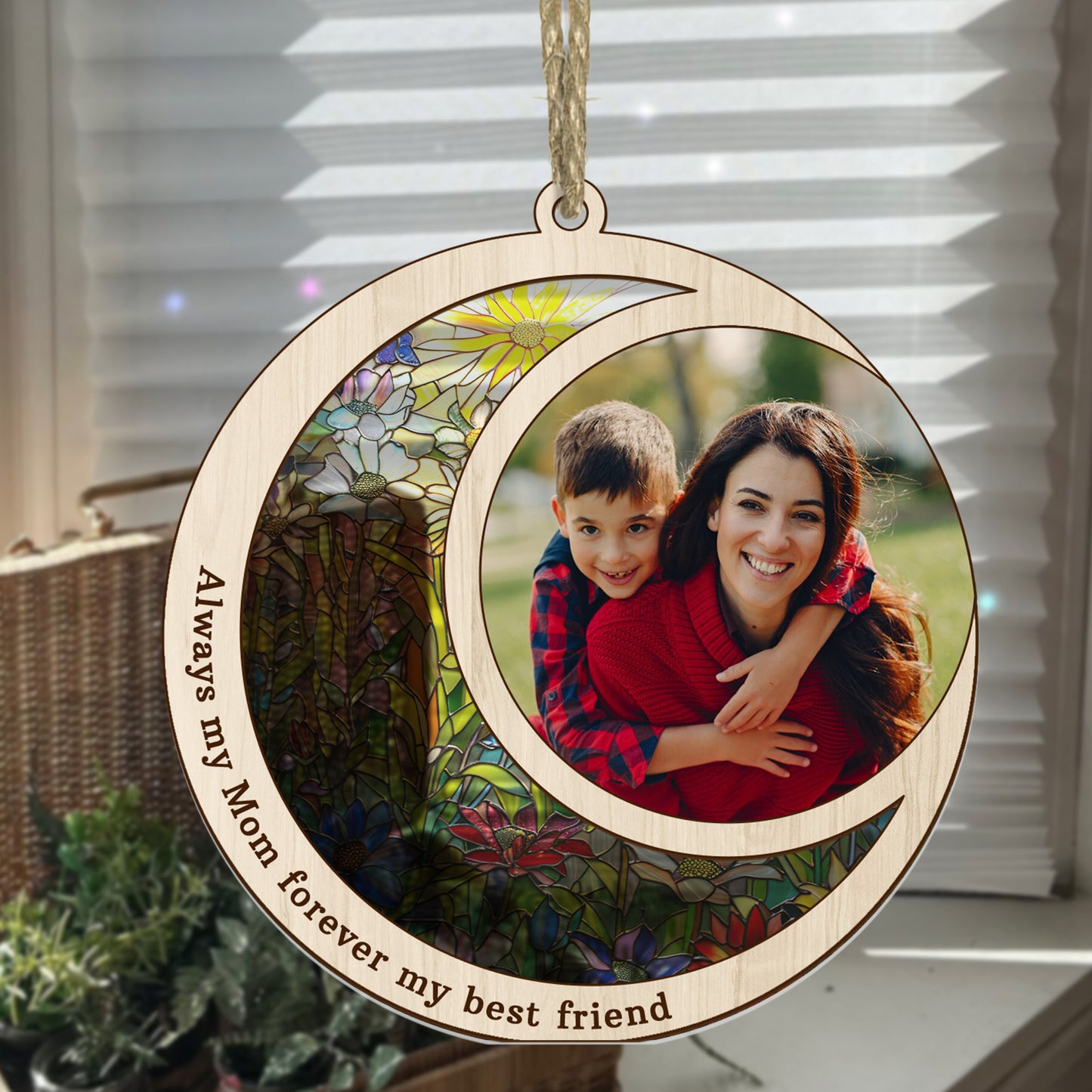 Family Couple Pet - Personalized Suncatcher Ornament DSSUNOPTN1055TA