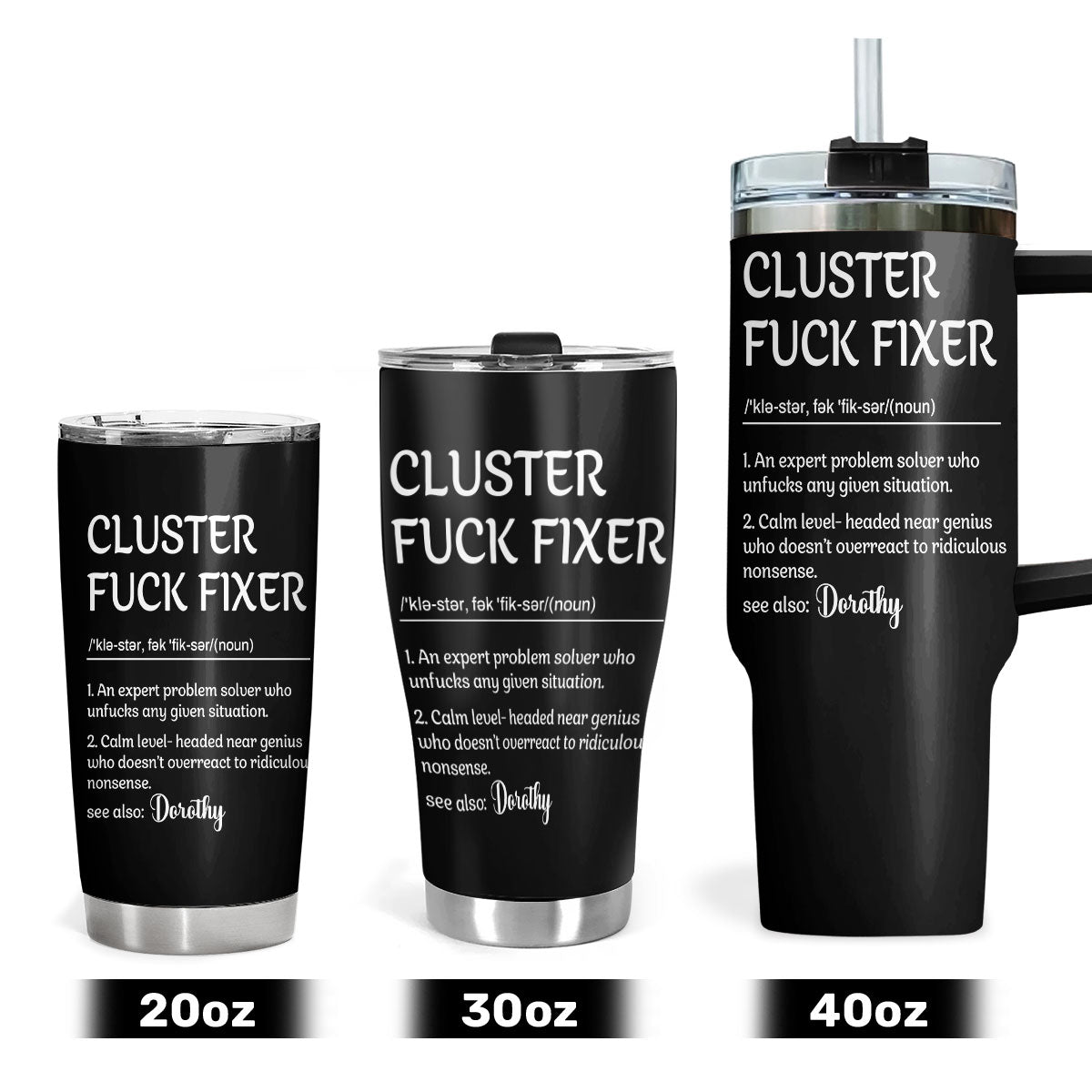 Cluster Fuck Fixer - Personalized Tumbler