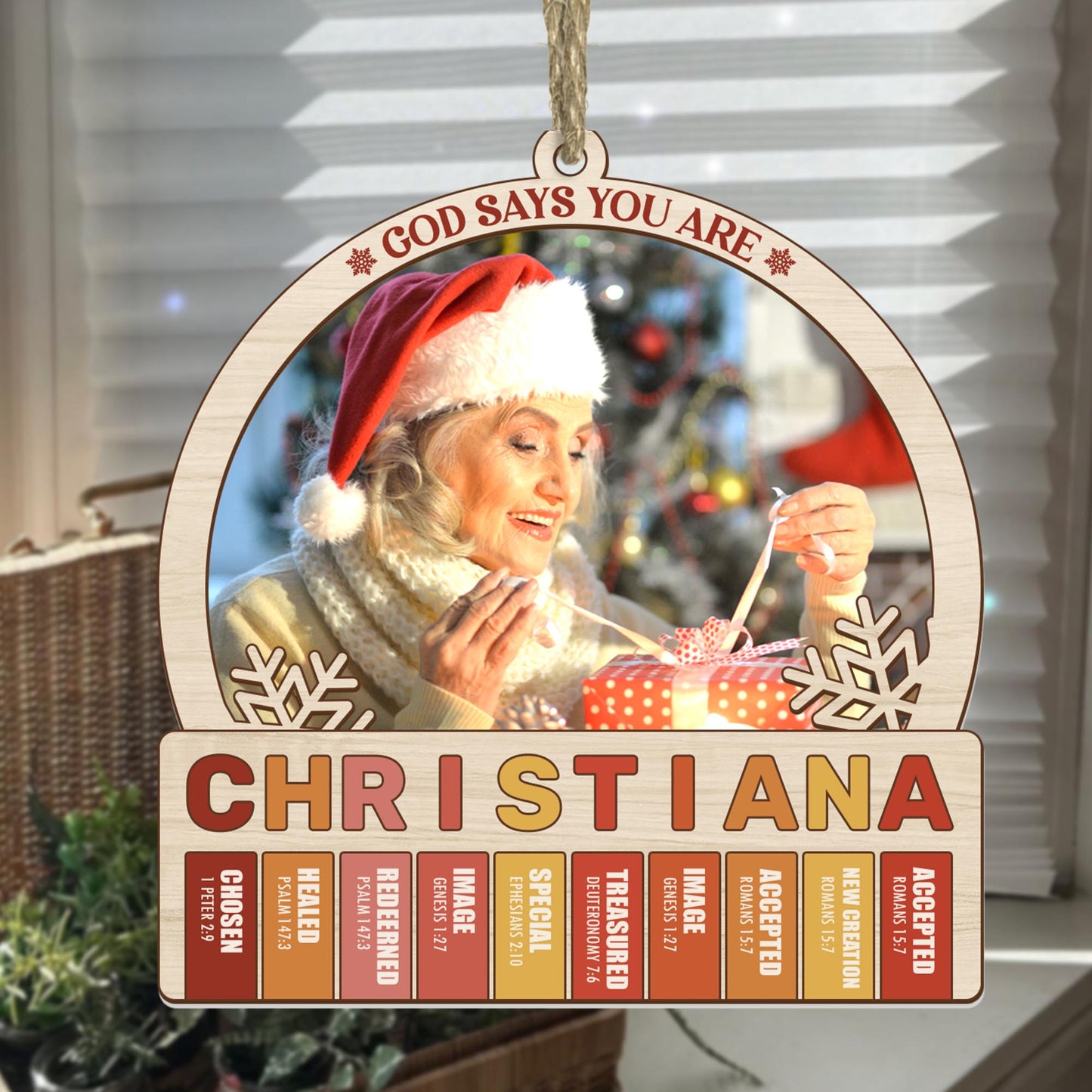 God Says You Are - Personalized Suncatcher Ornament DSSUNOPTN1100D
