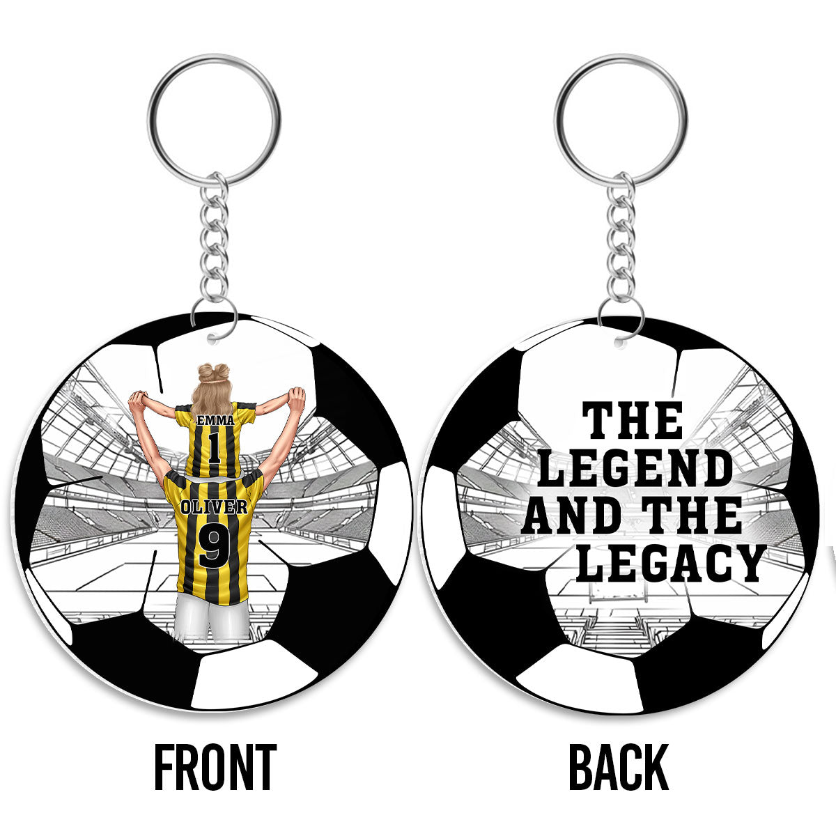 The Legend And The Legacy - Personalized Acrylic Keychain DSKCHN48