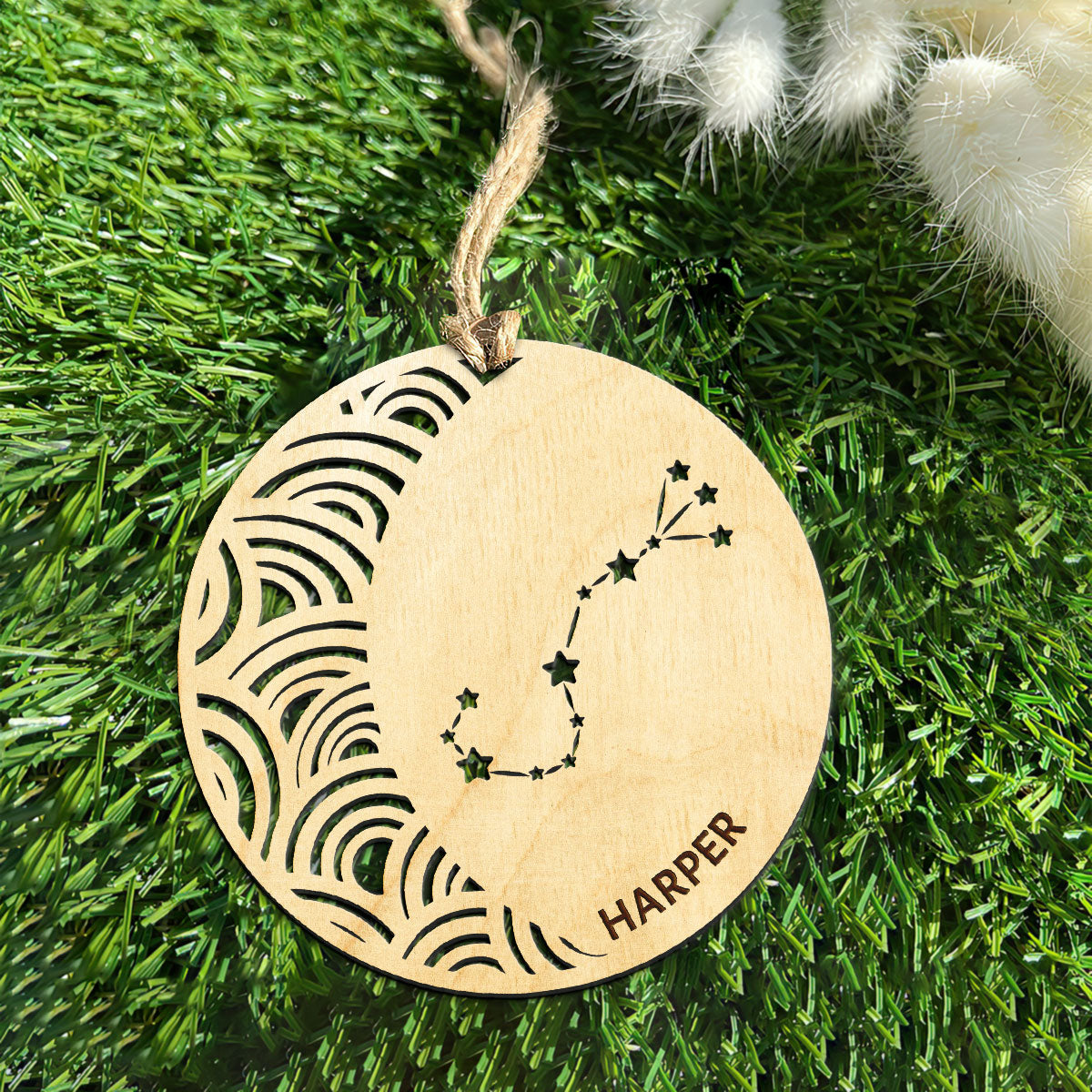 Scorpio Constellation Personalized Wood Ornament DS-005