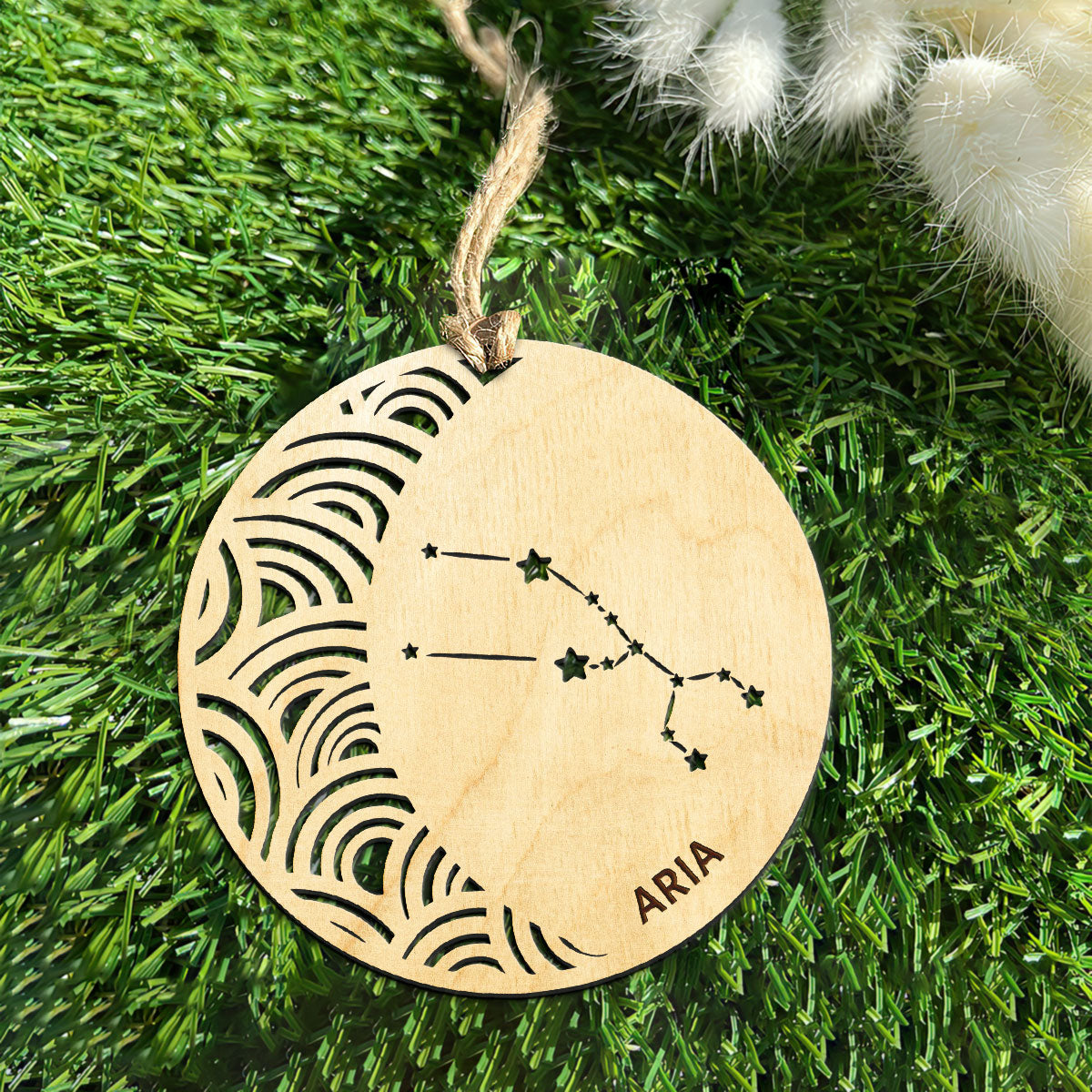 Taurus Constellation Personalized Wood Ornament DS-005