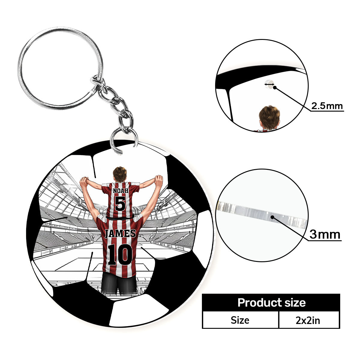 The Legend And The Legacy - Personalized Acrylic Keychain DSKCHN48