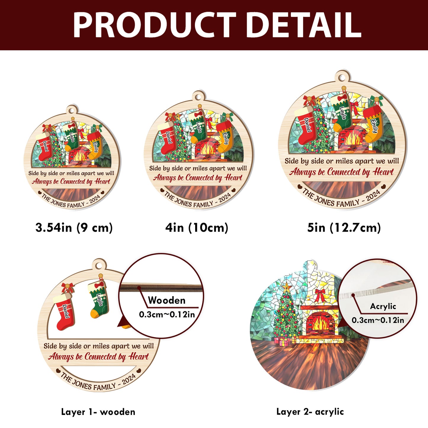 The Greatest Gift - Personalized Suncatcher Ornament DSSUNOPHN1098D