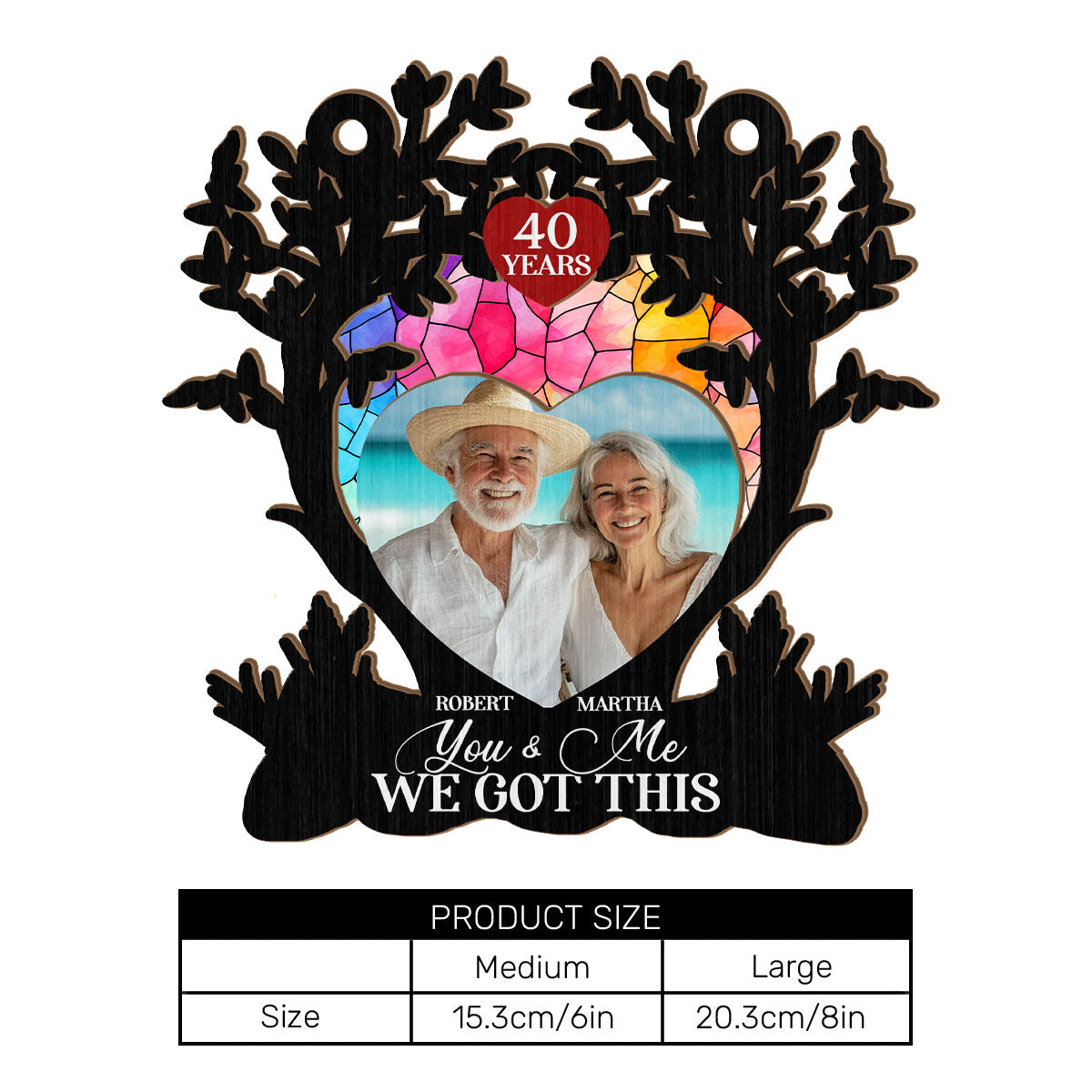 The Memories Will Last Forever - Personalized Window Hanging Suncatcher DSWHSCHLN2070TA
