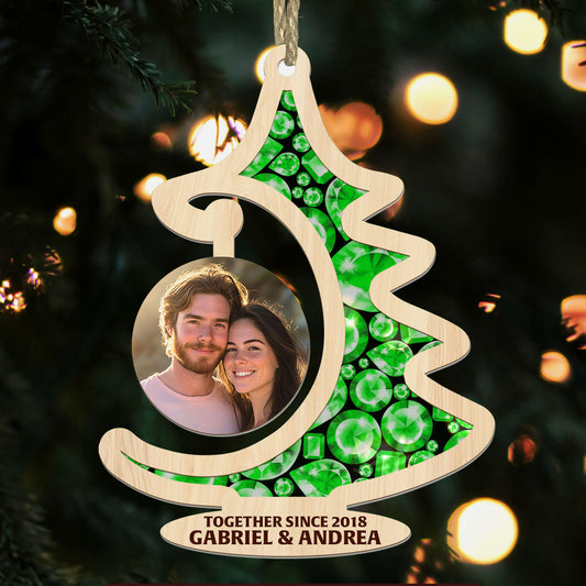 You Put The Merry In My Christmas - Personalized Suncatcher Ornament DSSUNOHLN2505T