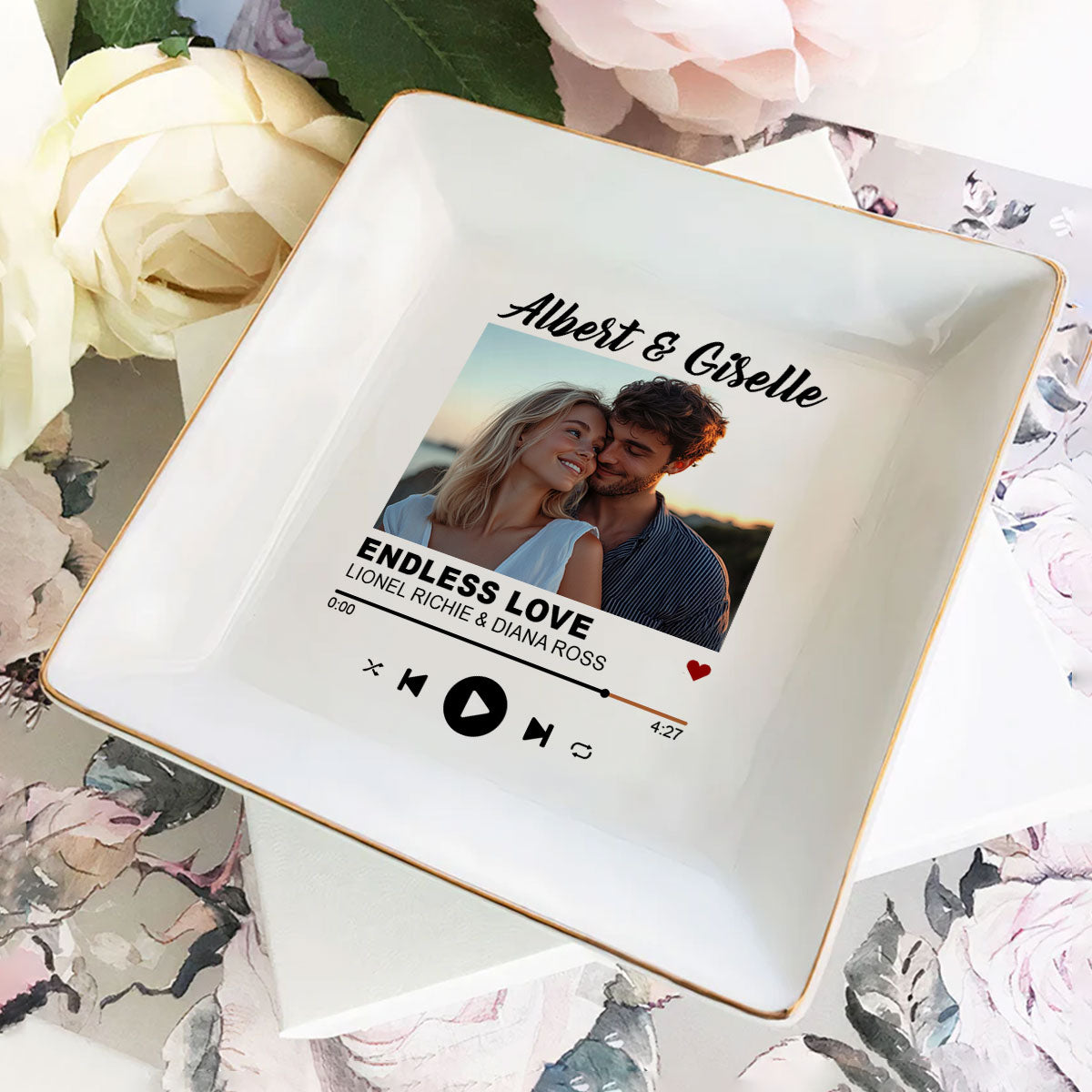 Our Favorite Love Song - Personalized Jewelry Dish DSJDHLN2371TA