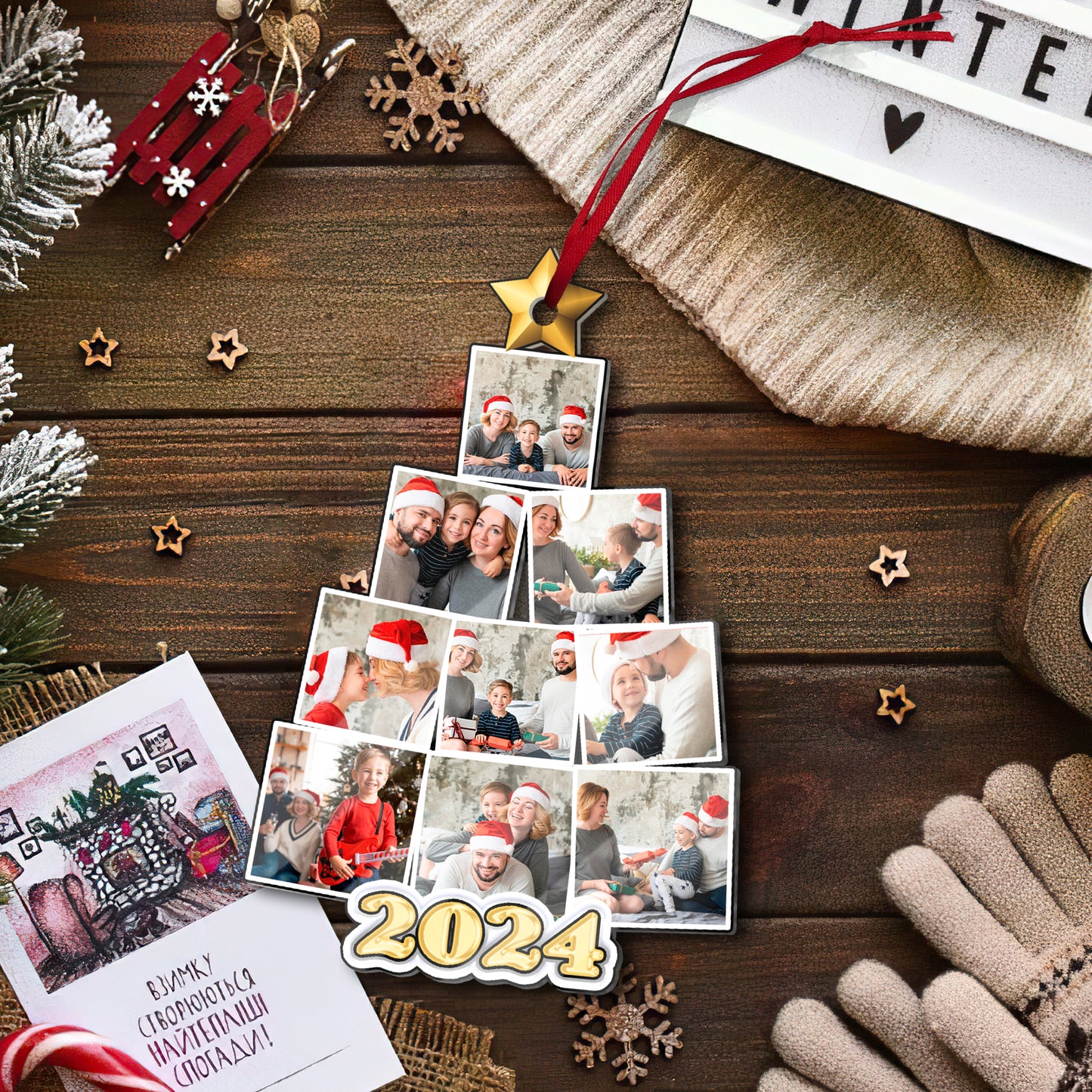 Family - Personalized 1-Side Acrylic Ornament DSACOTHA1007D