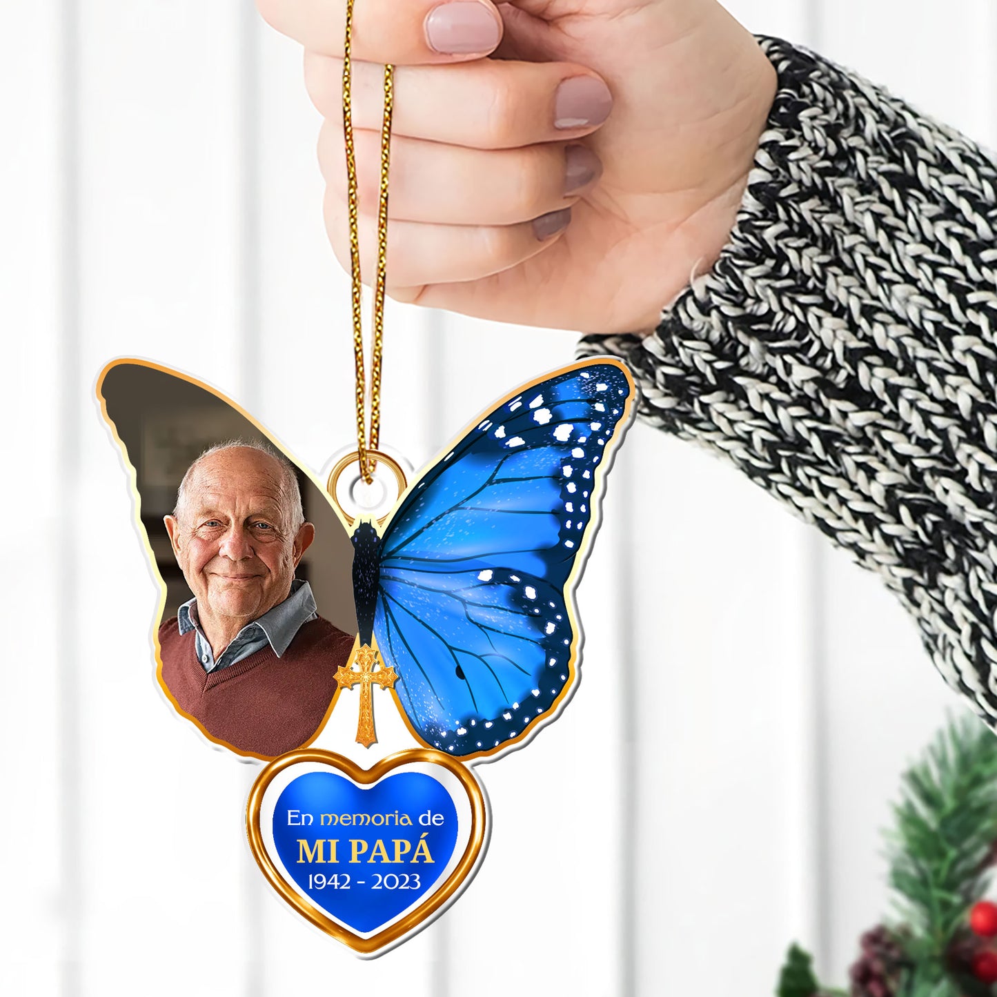 En Memoria Amorosa - Personalized 1-Side Acrylic Ornament DSACOHLHA1831M