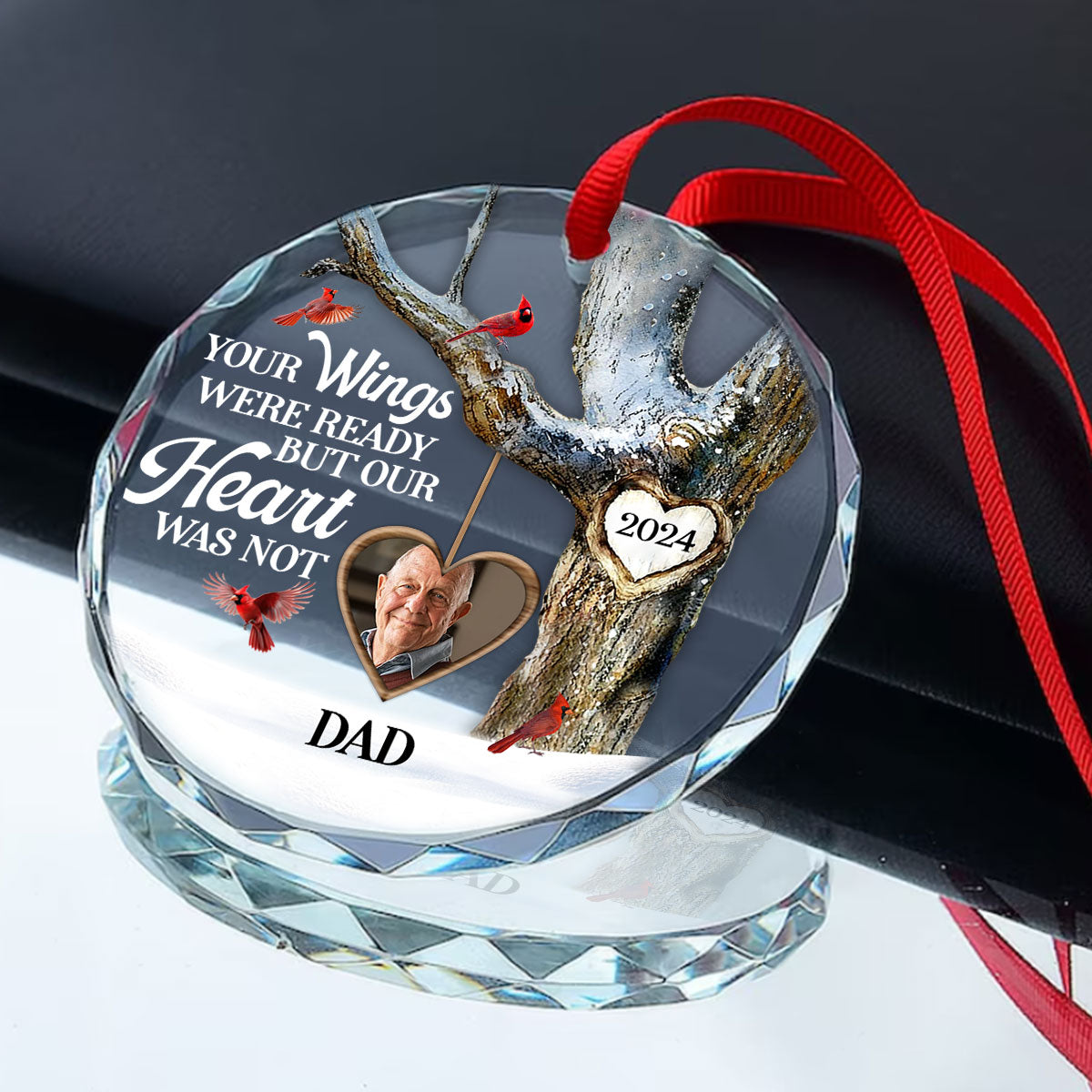 Always With You - Personalized Custom Glass Ornament DSURGOPHLN2605T