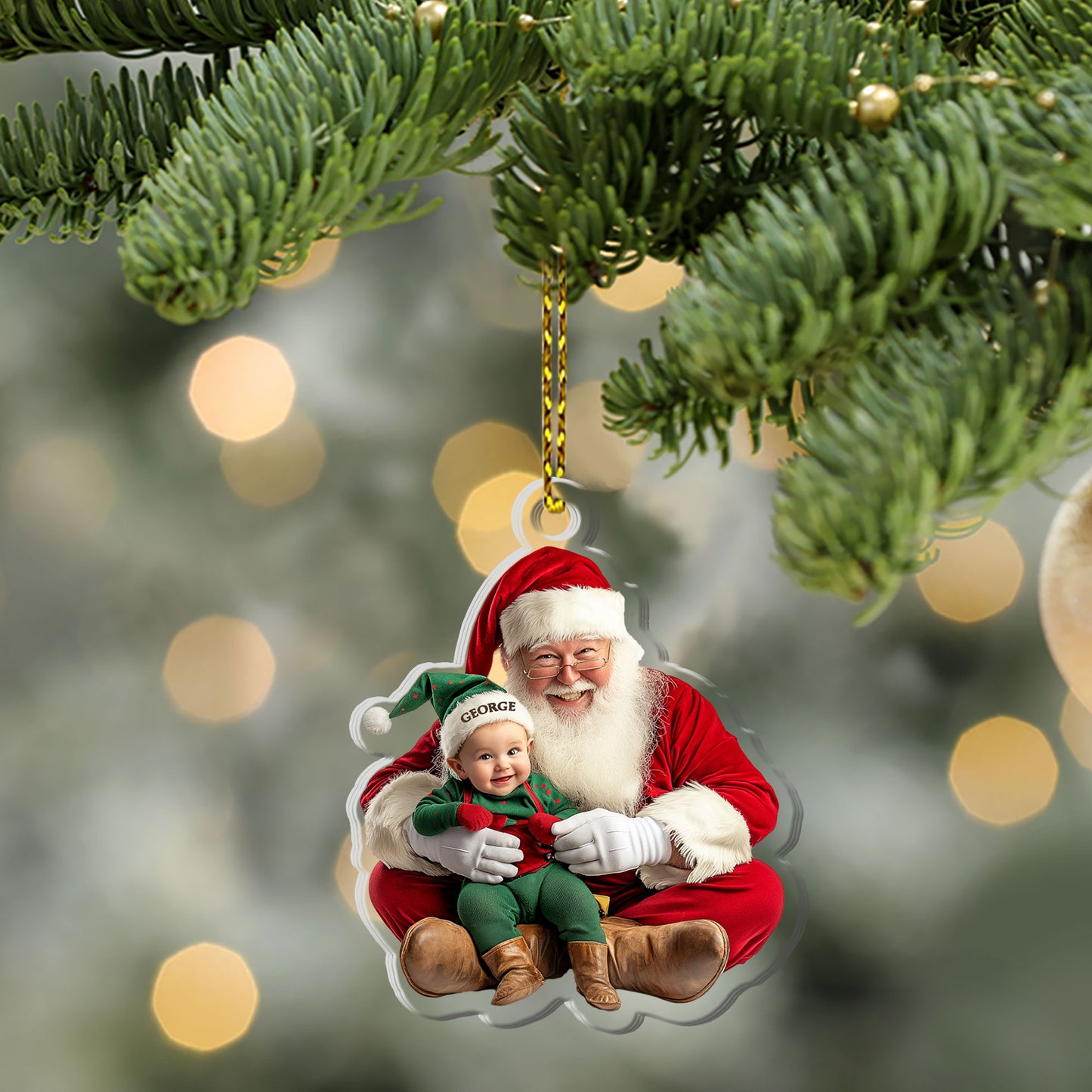 Santa Baby - Personalized 1-Side Acrylic Ornament DSACODPA2328TA