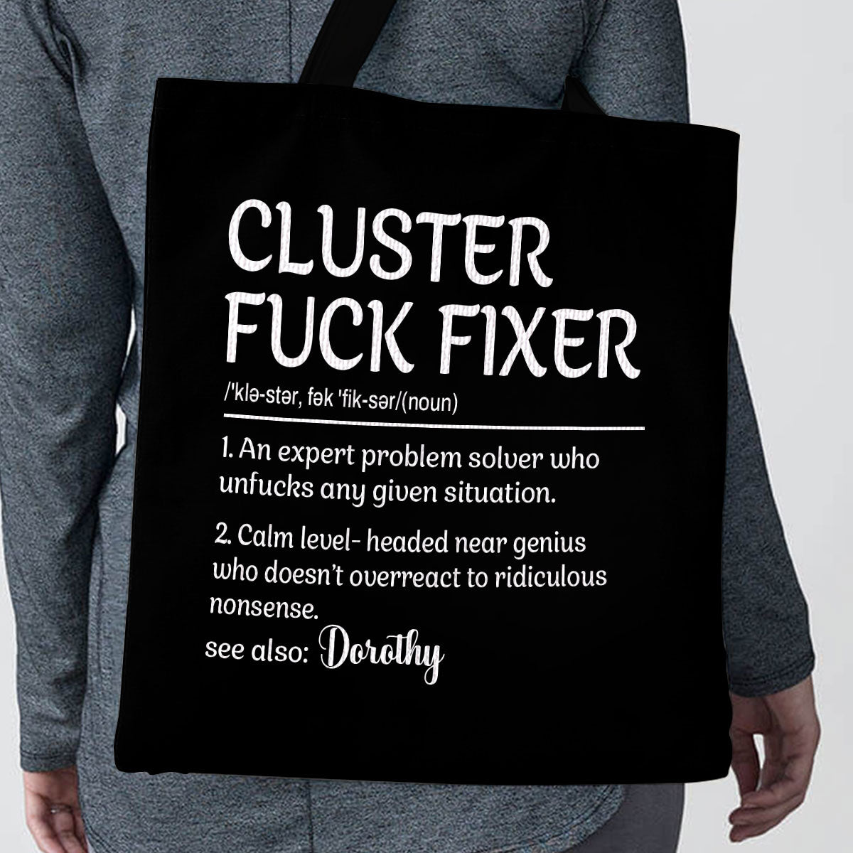 Cluster Fuck Fixer - Personalized Tote Bag