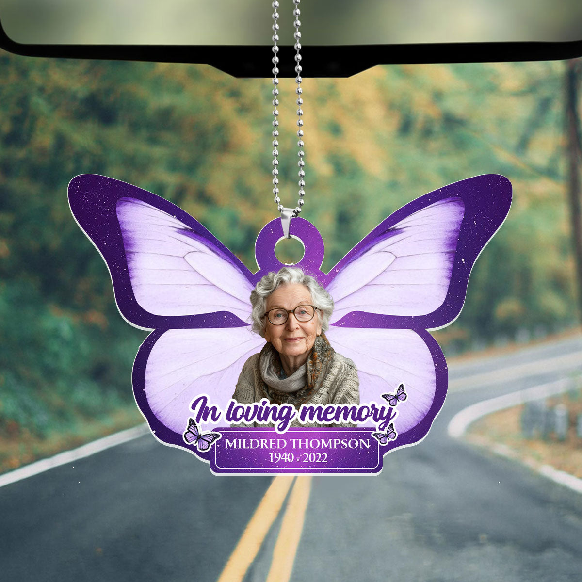 In Loving Memory - Personalized Custom Car Ornament DSUPCHOHLPA2122TA