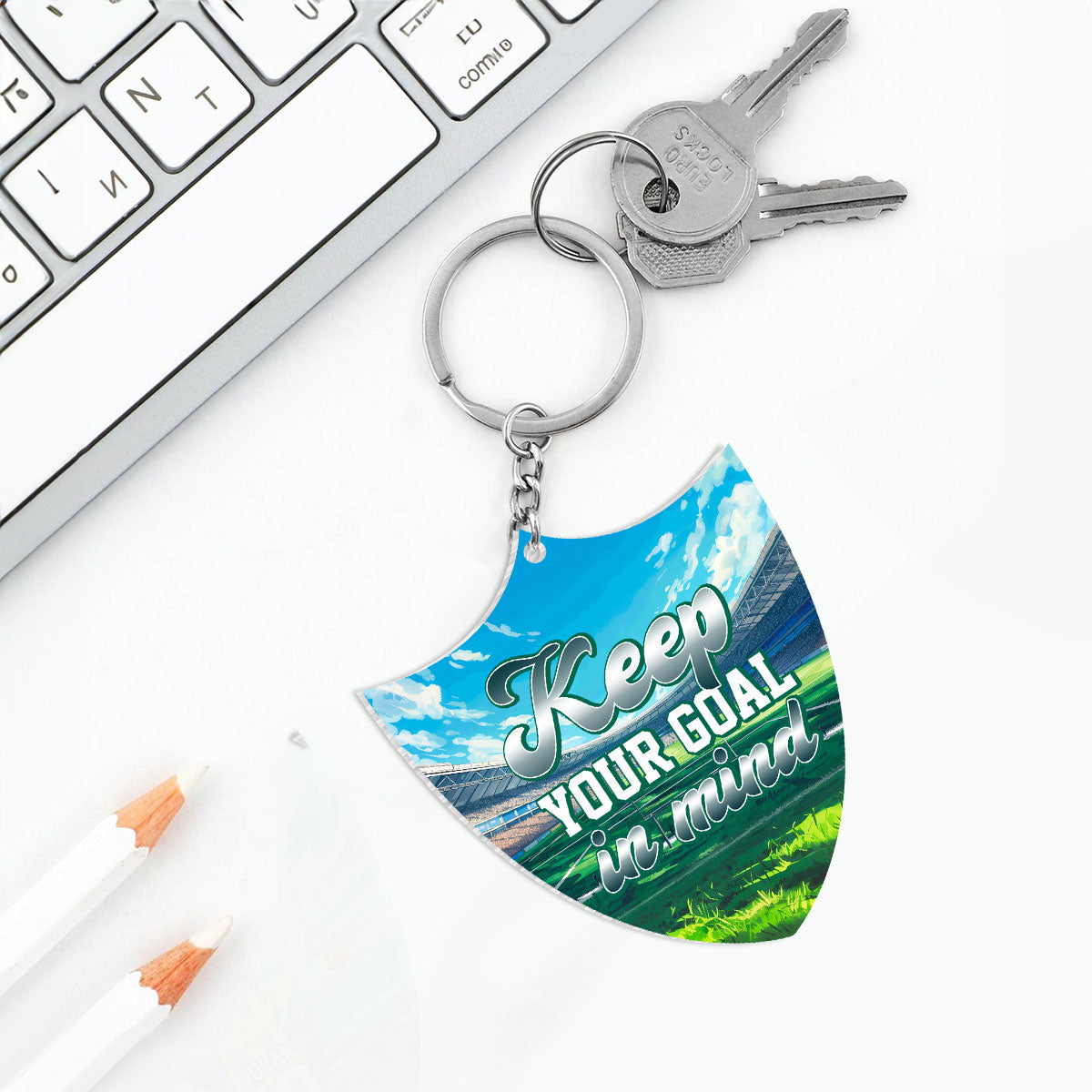 Soccer Dad & Daughter/Son - Personalized Acrylic Keychain DSAKN72