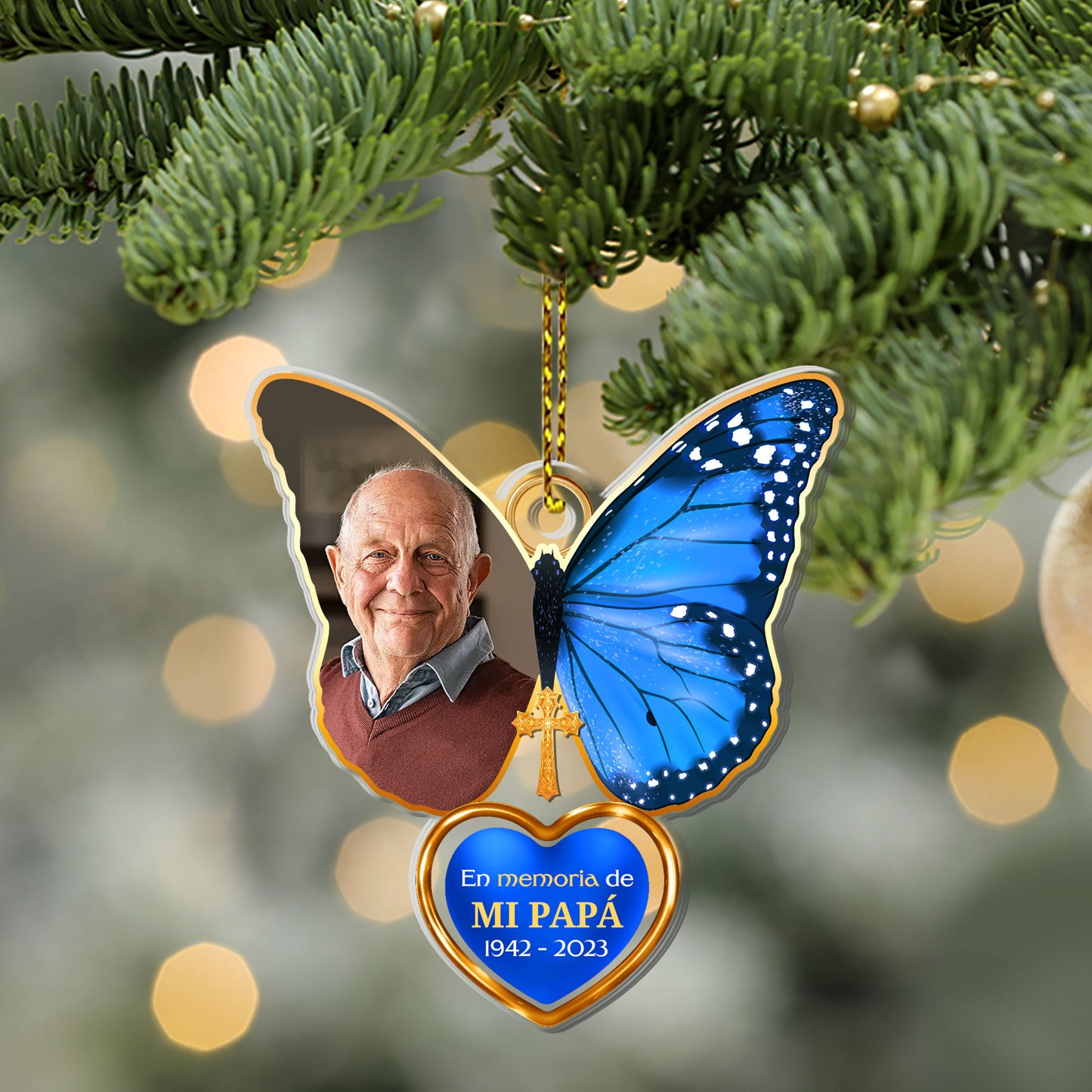 En Memoria Amorosa - Personalized 1-Side Acrylic Ornament DSACOHLHA1831M