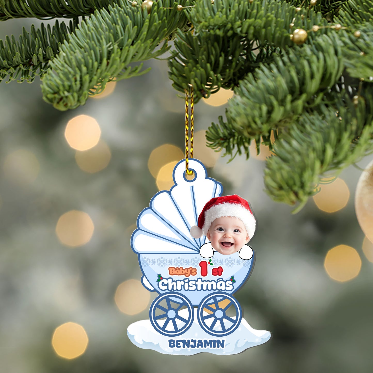 Baby's First Christmas - Personalized 1-Side Acrylic Ornament DSACODPA2147L