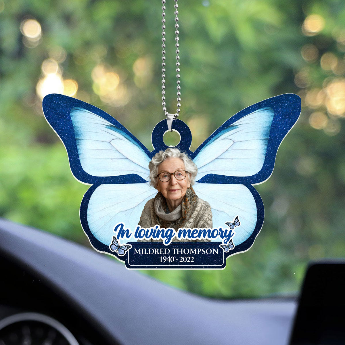 In Loving Memory - Personalized Custom Car Ornament DSUPCHOHLPA2122TA