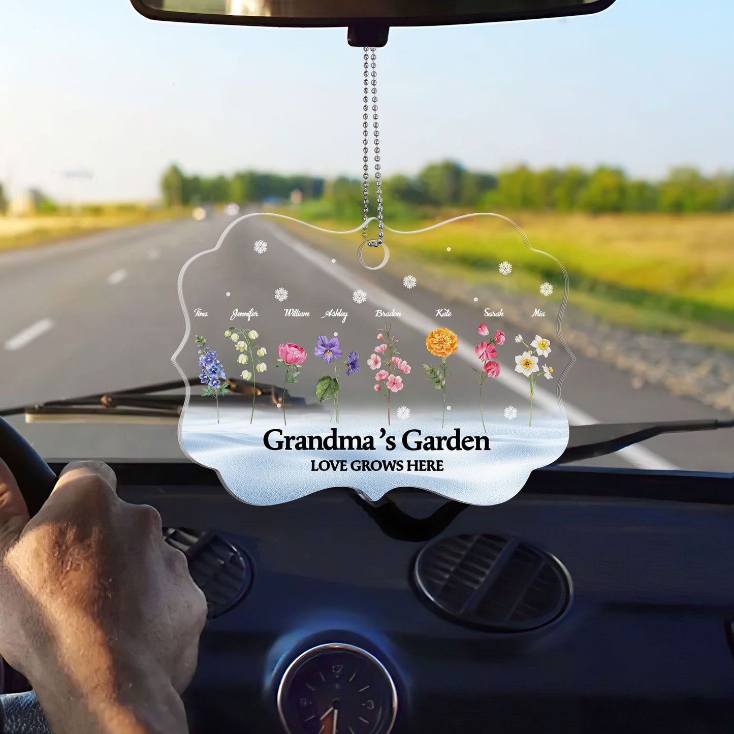 Grandma‘s Garden Love Grows Here - Personalized 1-Side Acrylic Ornament DSACOHLPA1993M