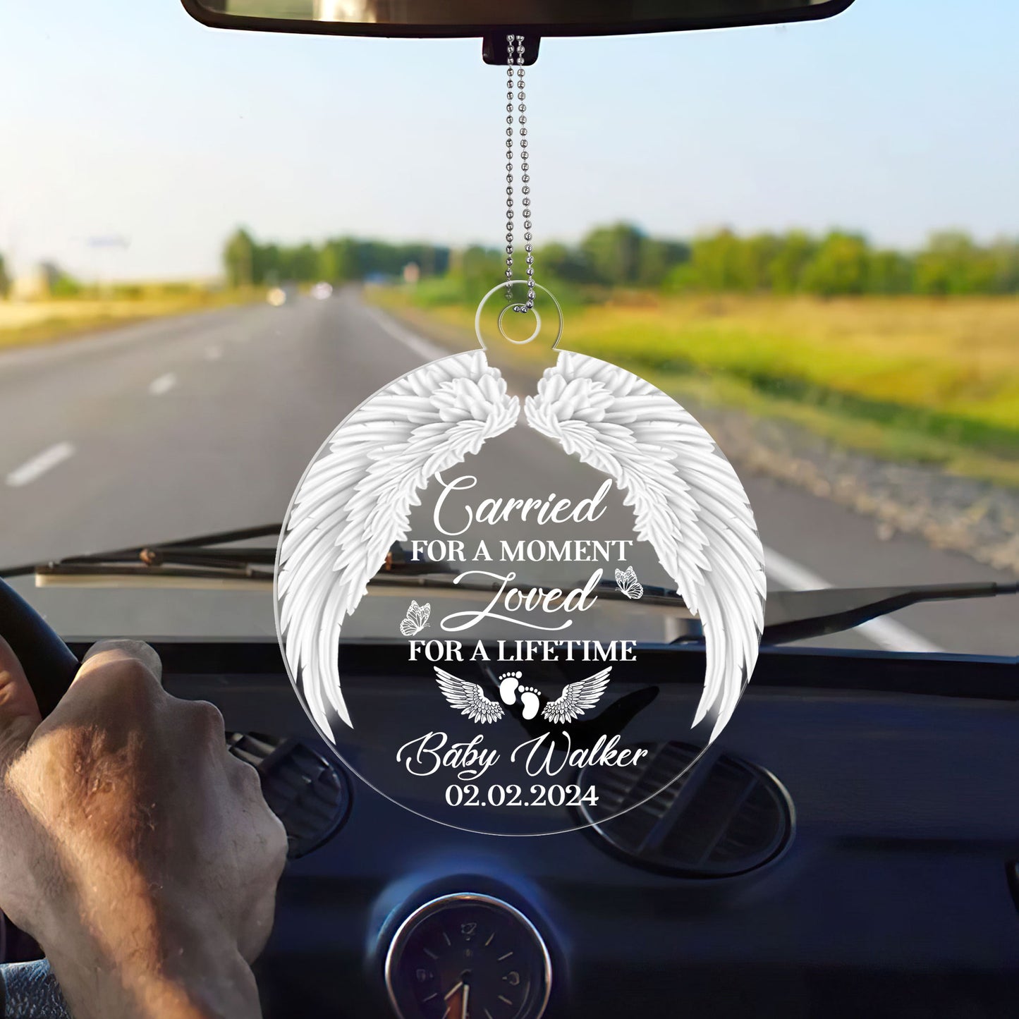 Carried For A Moment Loved For A Lifetime - Personalized 1-Side Acrylic Ornament DSACOHLN1938M