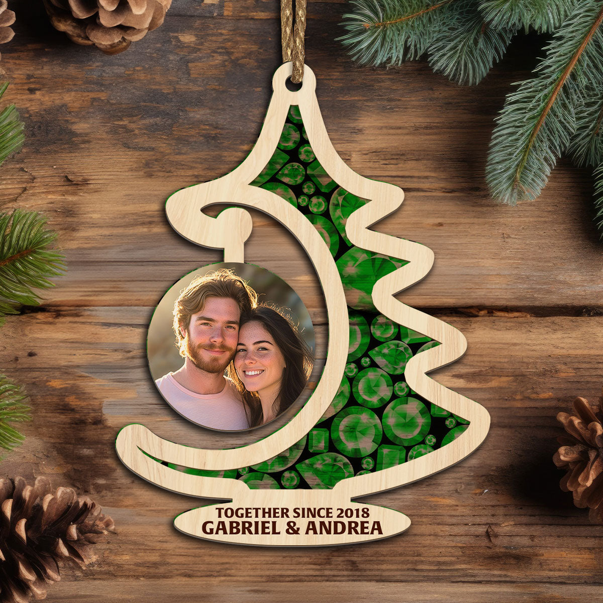 You Put The Merry In My Christmas - Personalized Suncatcher Ornament DSSUNOHLN2505T