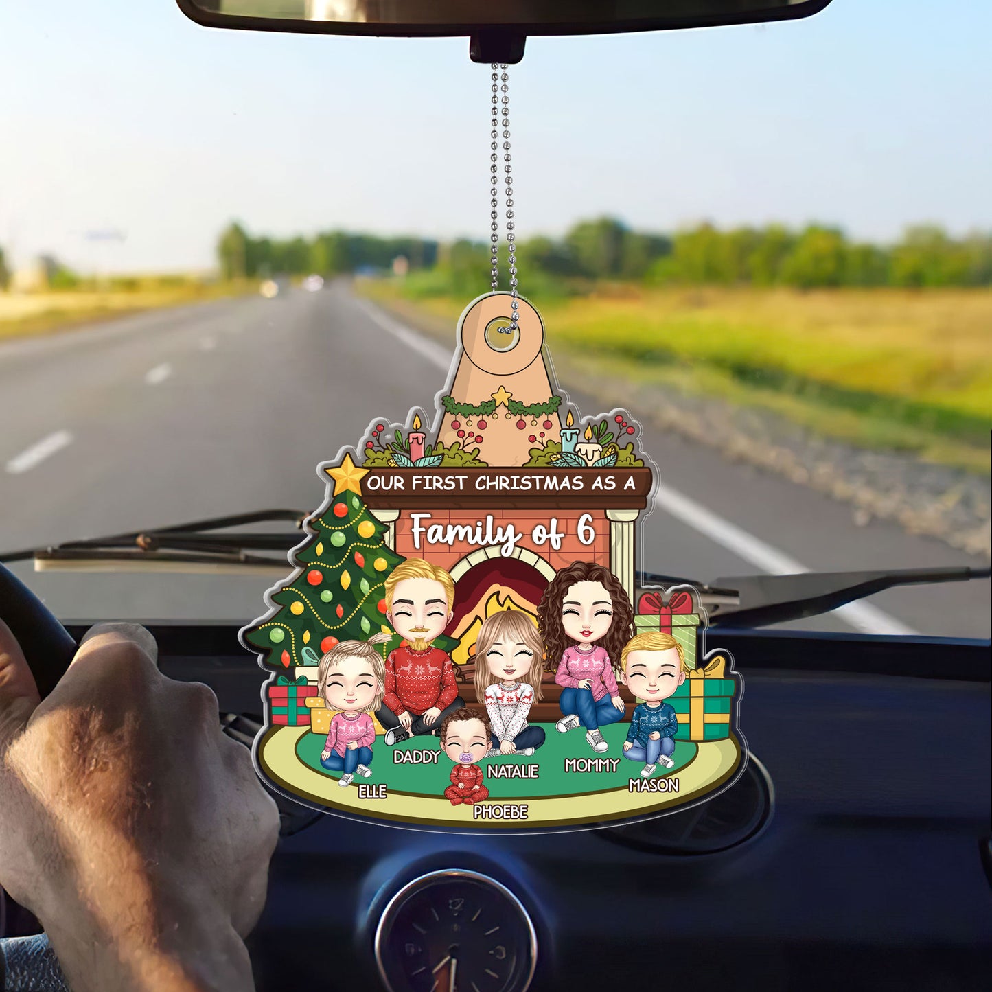 Our First Christmas As A Family - Personalized 1-Side Acrylic Ornament DSACODN2154D