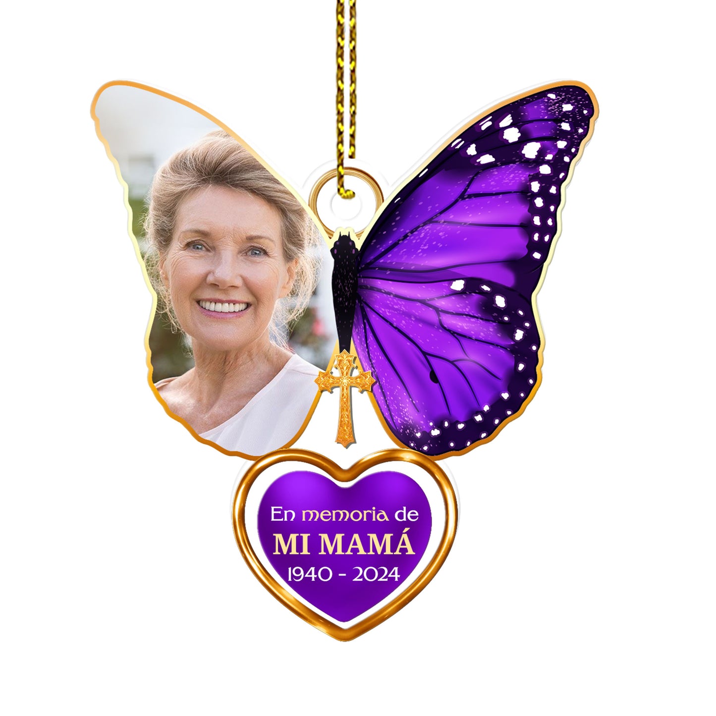 En Memoria Amorosa - Personalized 1-Side Acrylic Ornament DSACOHLHA1831M