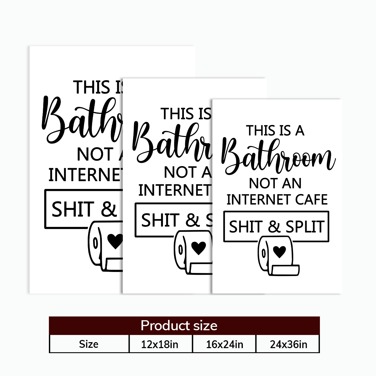 This Is A Bathroom Not An Internet Cafe - Poster