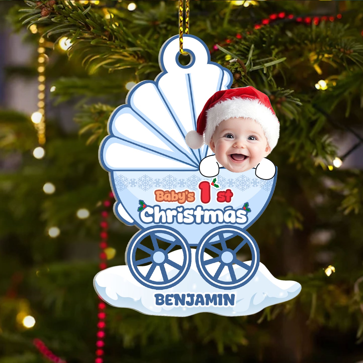 Baby's First Christmas - Personalized 1-Side Acrylic Ornament DSACODPA2147L