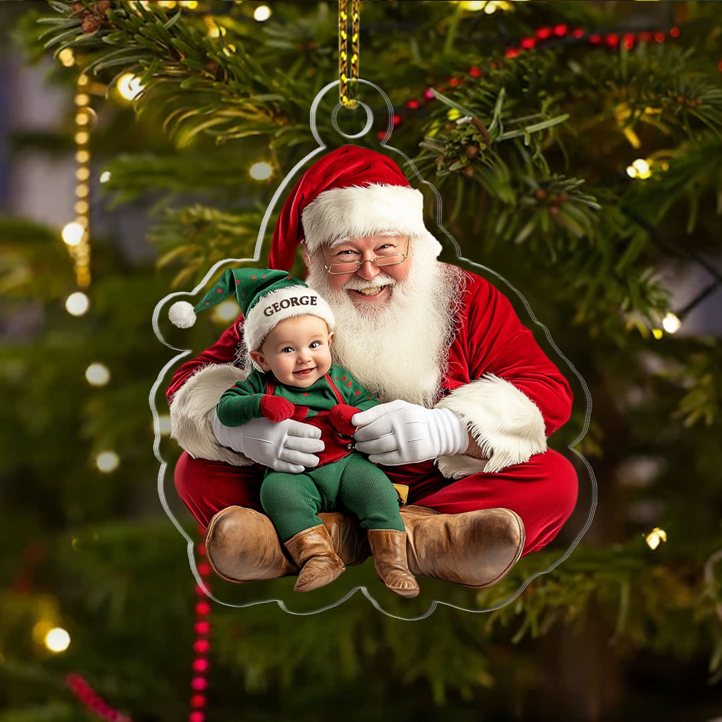 Santa Baby - Personalized 1-Side Acrylic Ornament DSACODPA2328TA