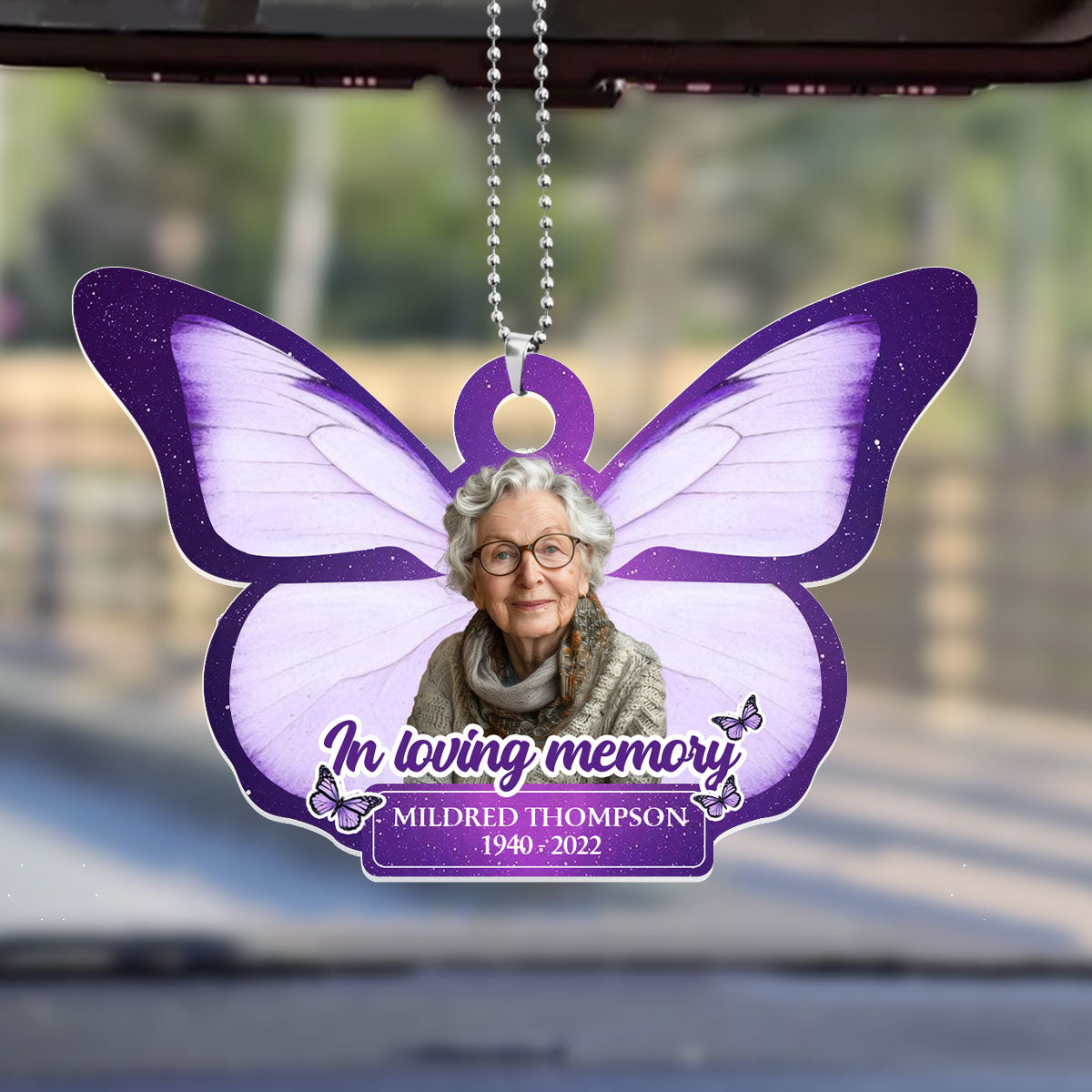 In Loving Memory - Personalized Custom Car Ornament DSUPCHOHLPA2122TA
