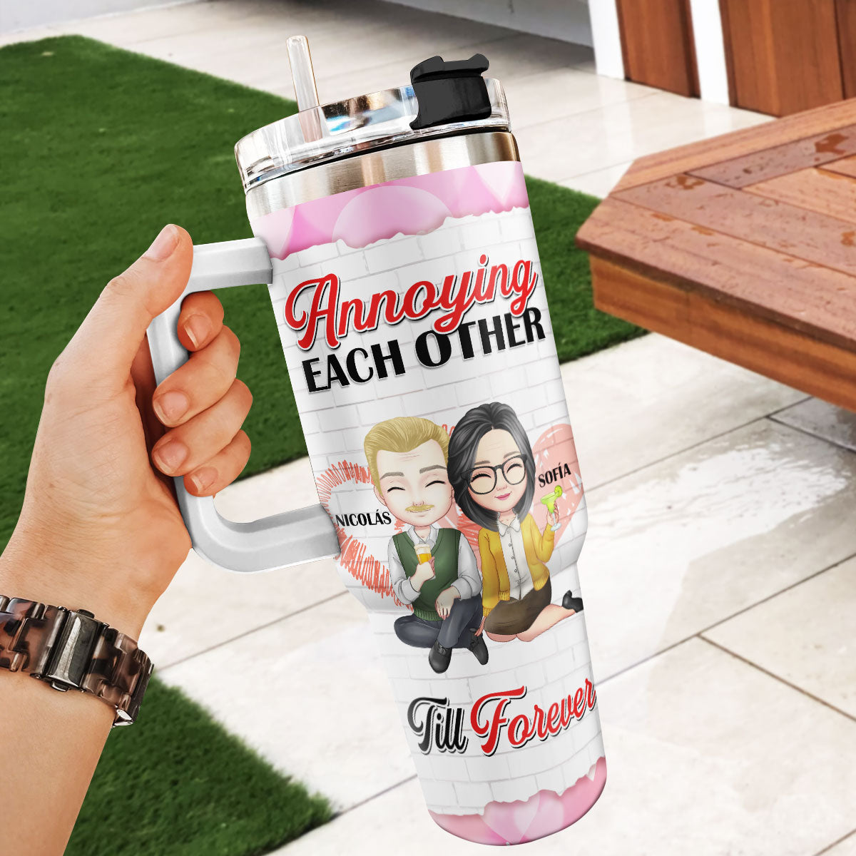 Annoying Each Other Till FOREVER - Personalized Tumbler DSSSTNNHA1535M