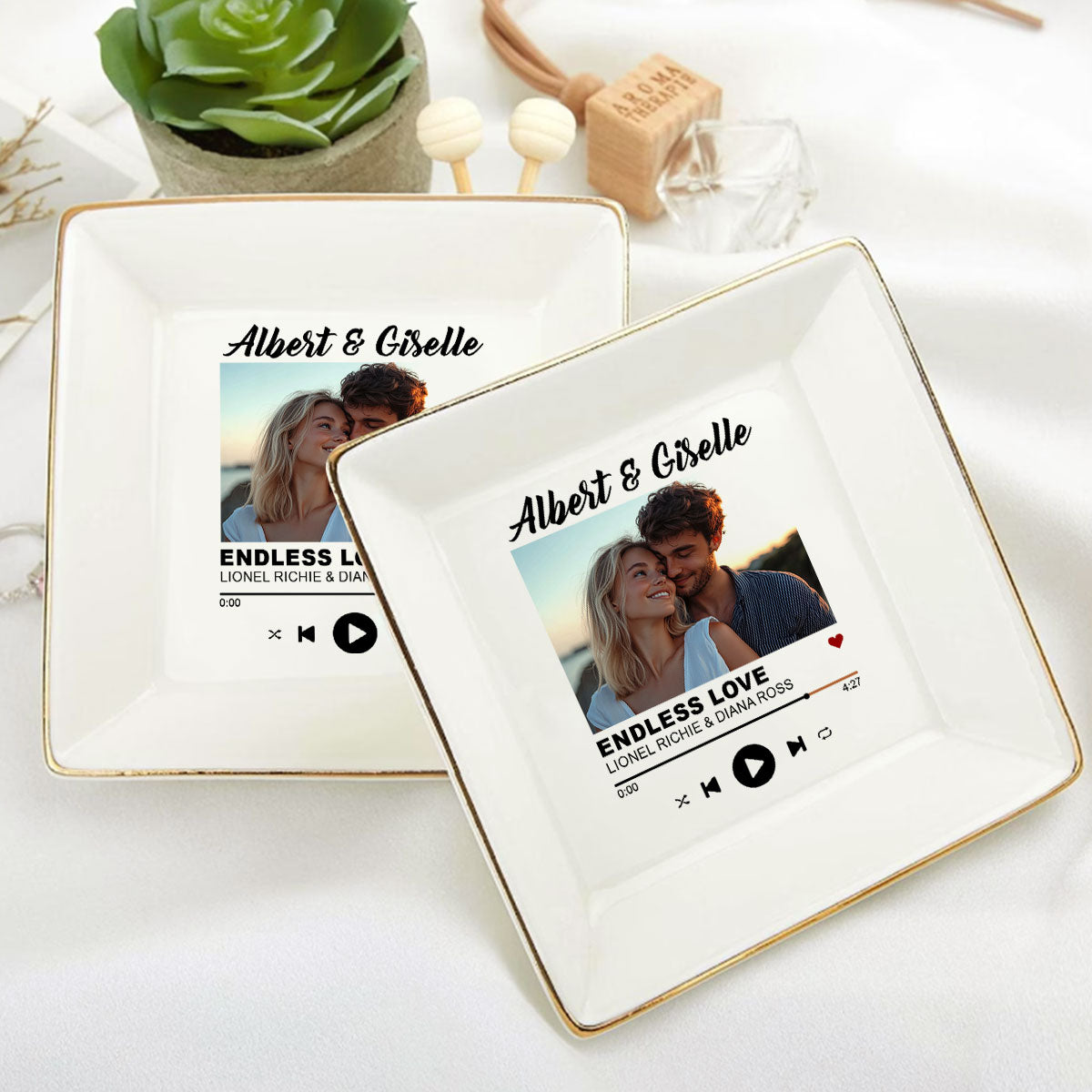 Our Favorite Love Song - Personalized Jewelry Dish DSJDHLN2371TA