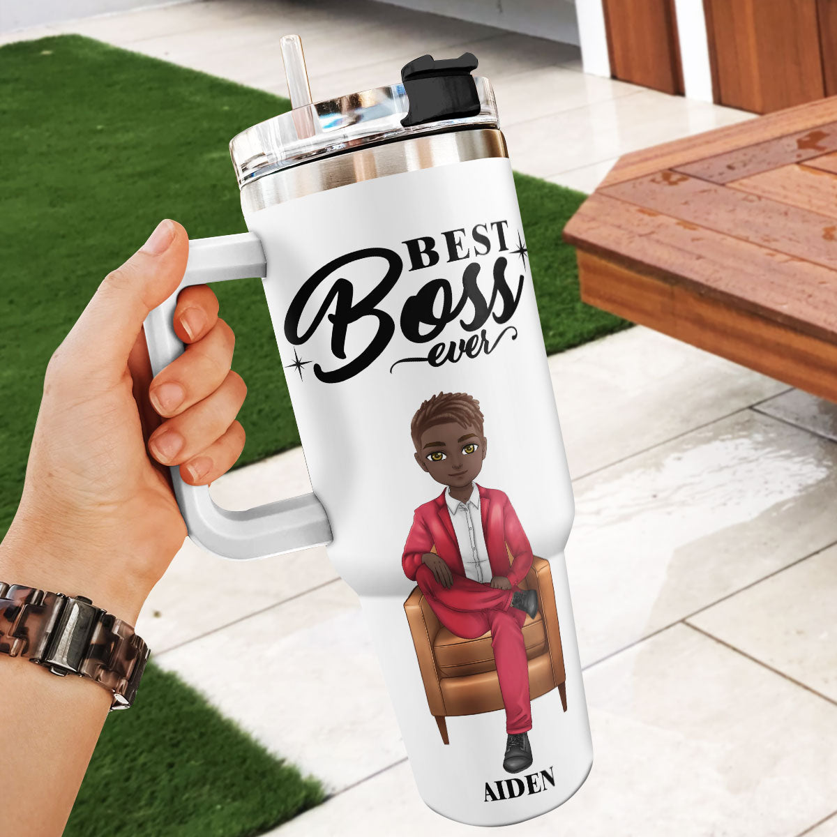 Best Boss Ever - Personalized Tumbler DSSSTDHA1537D