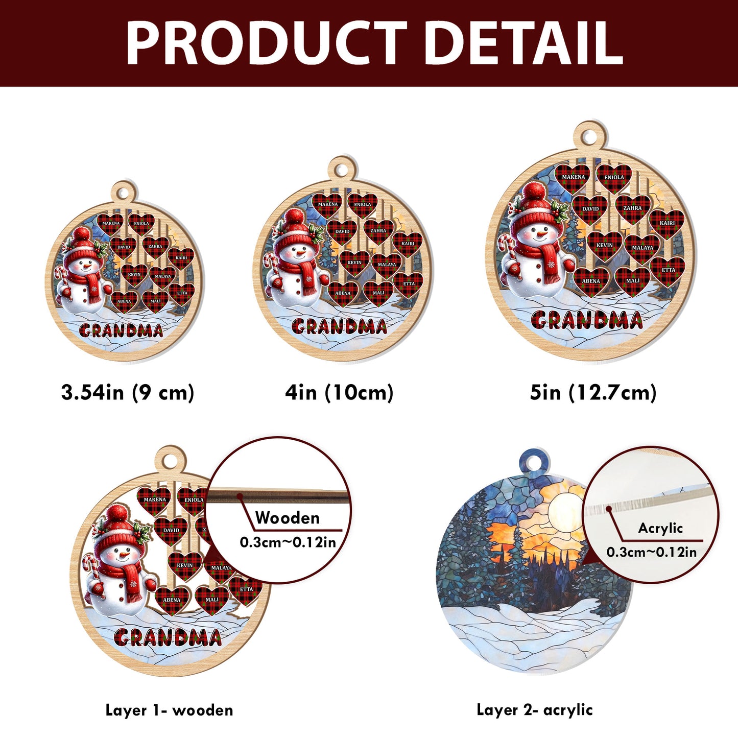 Blessed To Be Called Grandma - Personalized Suncatcher Ornament DSSUNODM1460D
