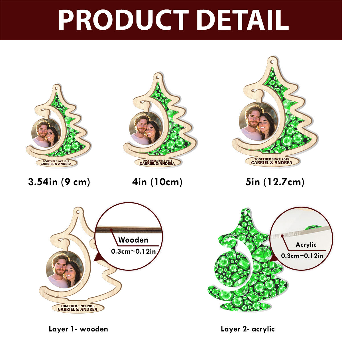 You Put The Merry In My Christmas - Personalized Suncatcher Ornament DSSUNOHLN2505T
